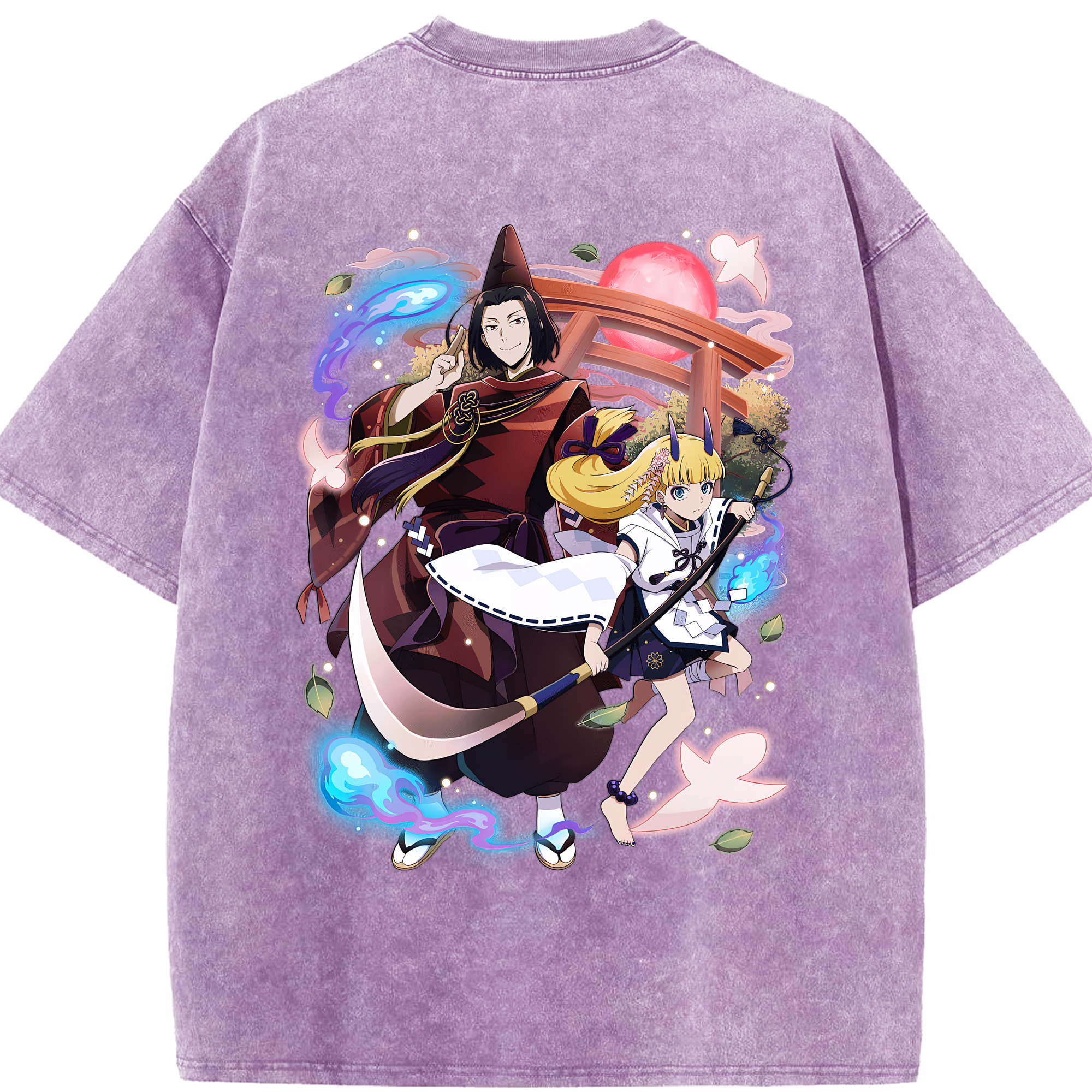 （画像用） 文豪ストレイドッグス Bungo Stray Dogs 綿100% ヴィンテージ風 半袖Tシャツ（背面プリント）