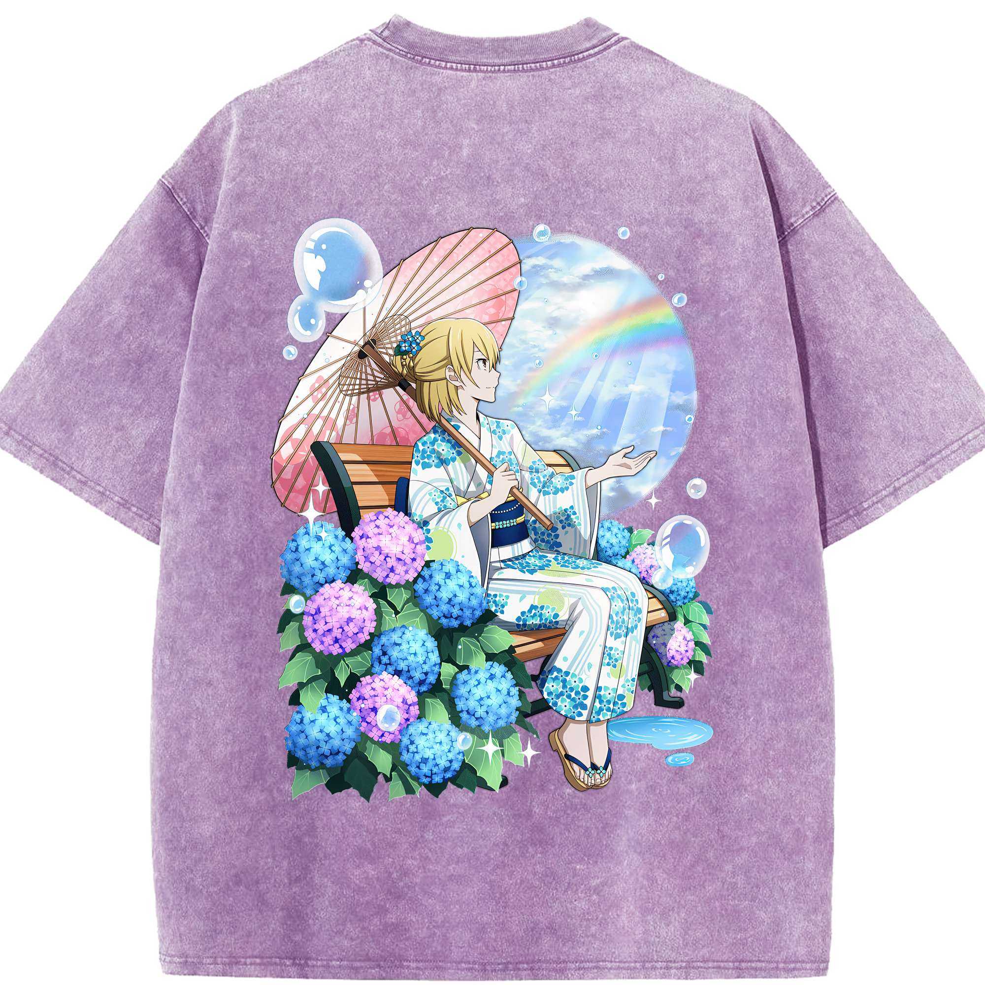 （画像用） 文豪ストレイドッグス Bungo Stray Dogs 綿100% ヴィンテージ風 半袖Tシャツ（背面プリント）