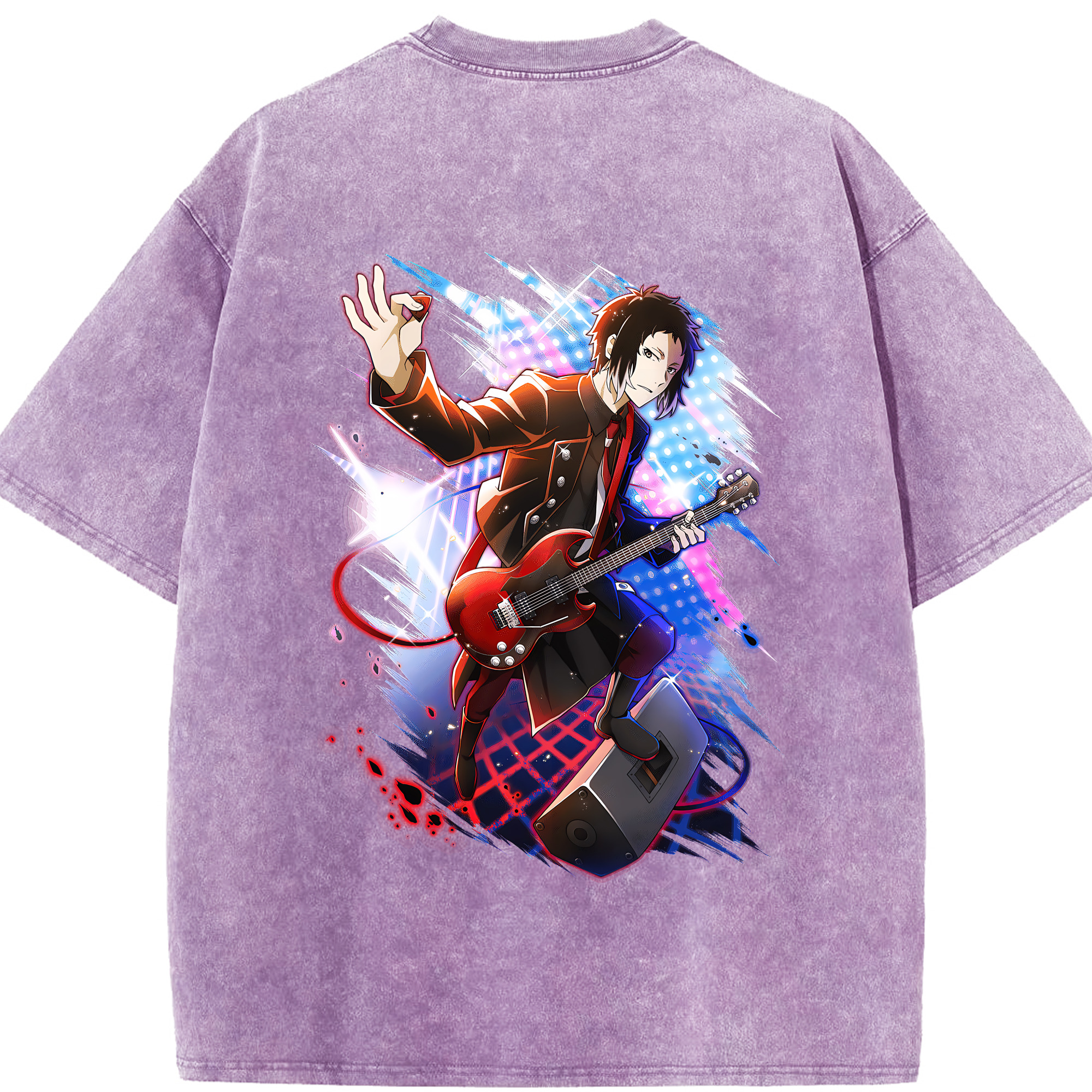 （画像用） 文豪ストレイドッグス Bungo Stray Dogs 綿100% ヴィンテージ風 半袖Tシャツ（背面プリント）