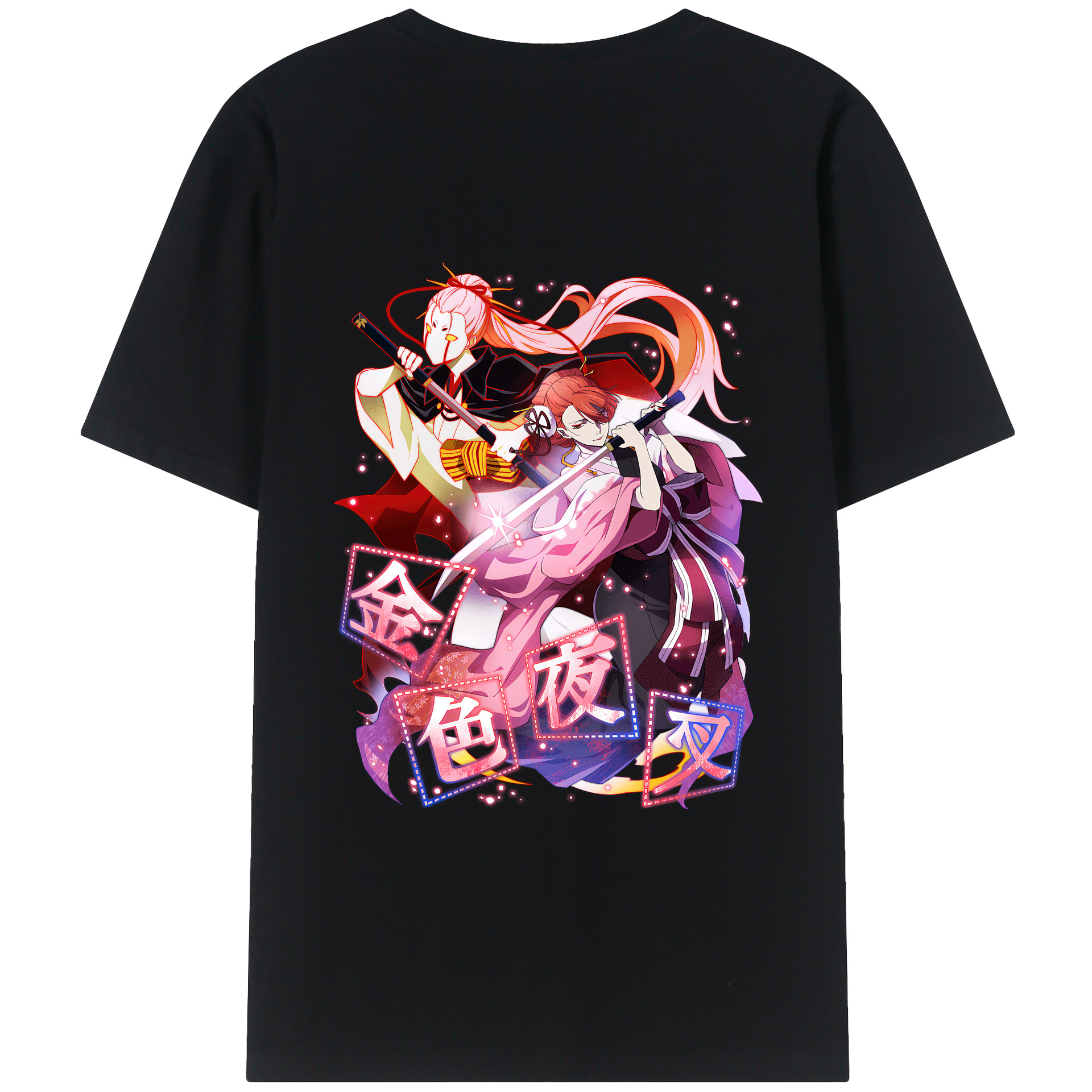 （画像用） 文豪ストレイドッグス Bungo Stray Dogs 綿100％ メンズ半袖Tシャツ（バックプリント） 通気性