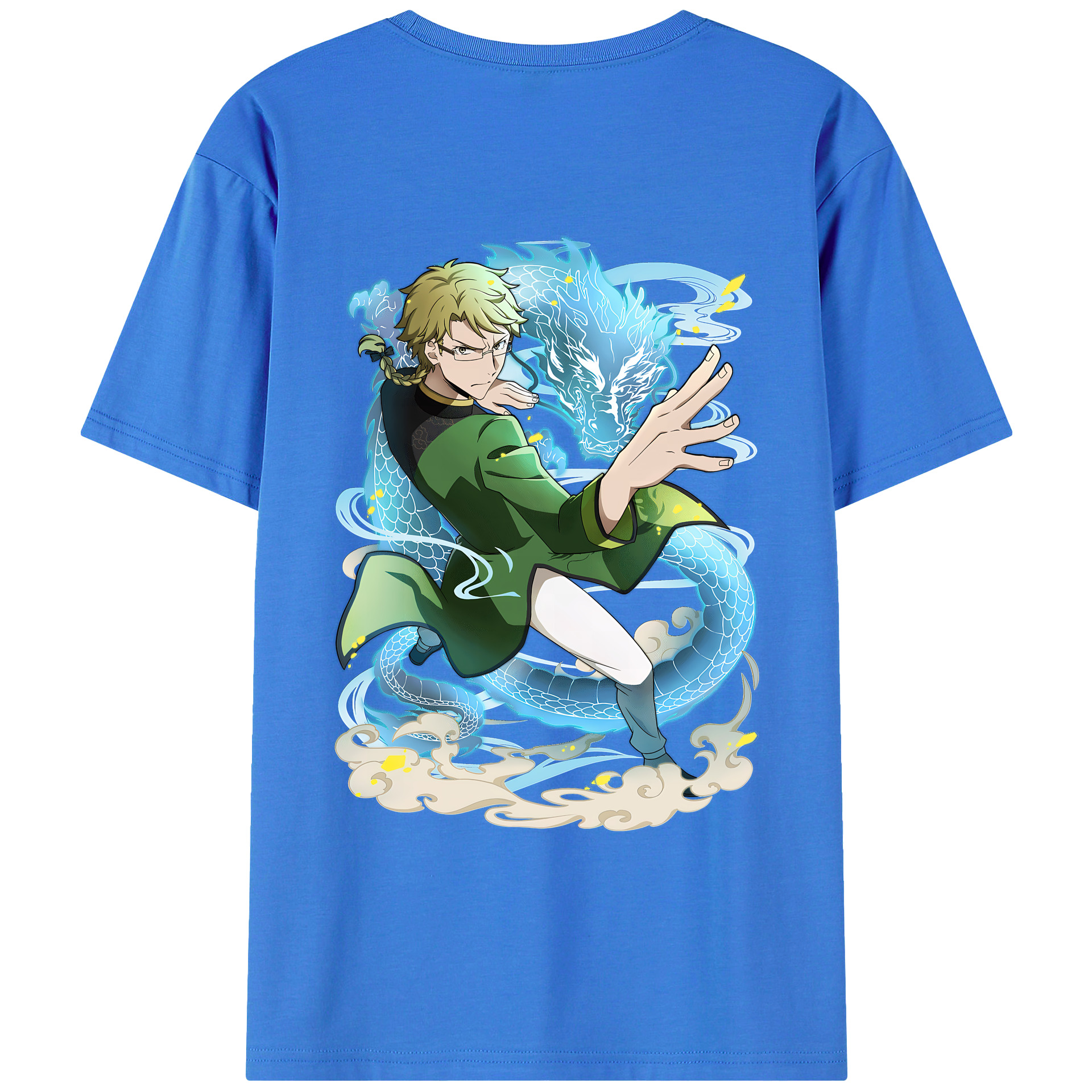 （画像用） 文豪ストレイドッグス Bungo Stray Dogs 綿100％ メンズ半袖Tシャツ（バックプリント） 通気性