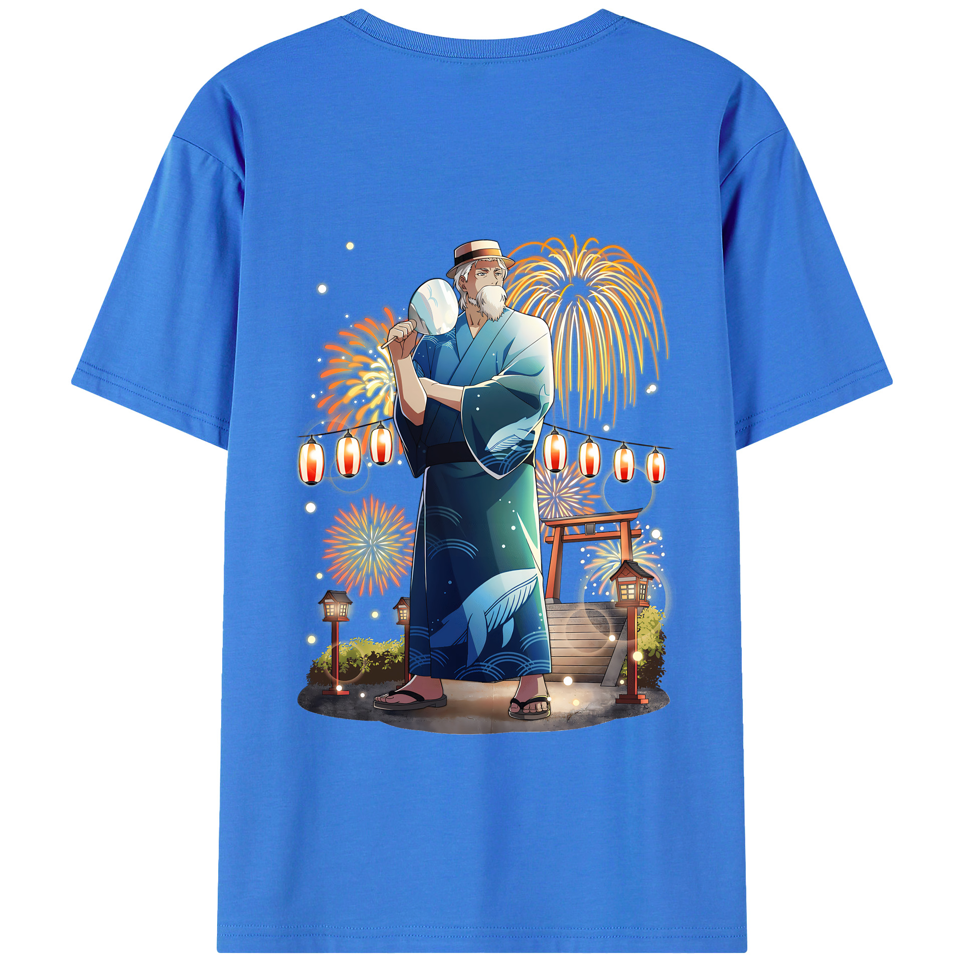 （画像用） 文豪ストレイドッグス Bungo Stray Dogs 綿100％ メンズ半袖Tシャツ（バックプリント） 通気性