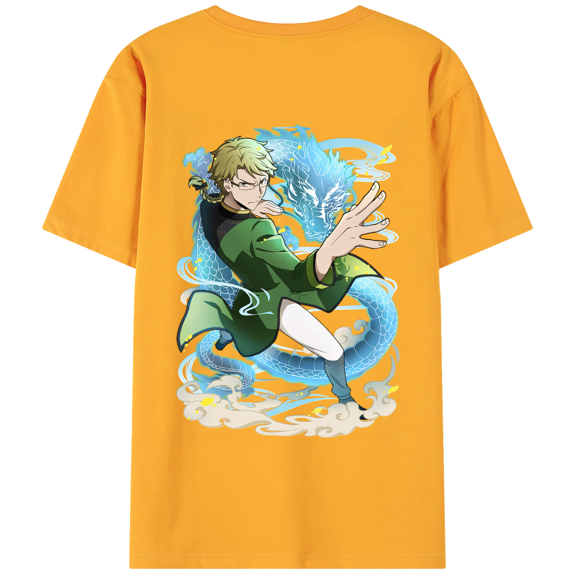 （画像用） 文豪ストレイドッグス Bungo Stray Dogs 綿100％ メンズ半袖Tシャツ（バックプリント） 通気性
