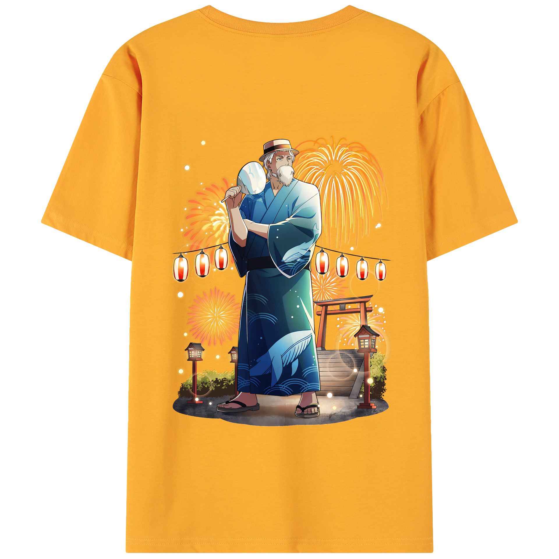 （画像用） 文豪ストレイドッグス Bungo Stray Dogs 綿100％ メンズ半袖Tシャツ（バックプリント） 通気性