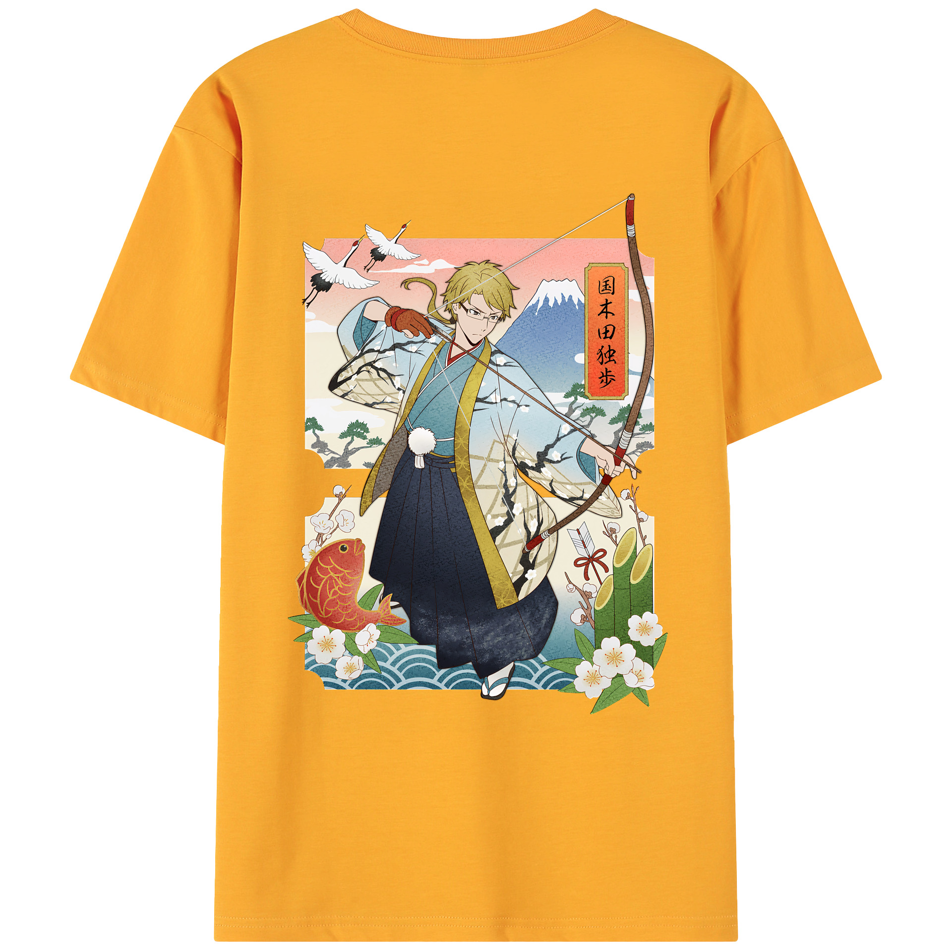 （画像用） 文豪ストレイドッグス Bungo Stray Dogs 綿100％ メンズ半袖Tシャツ（バックプリント） 通気性