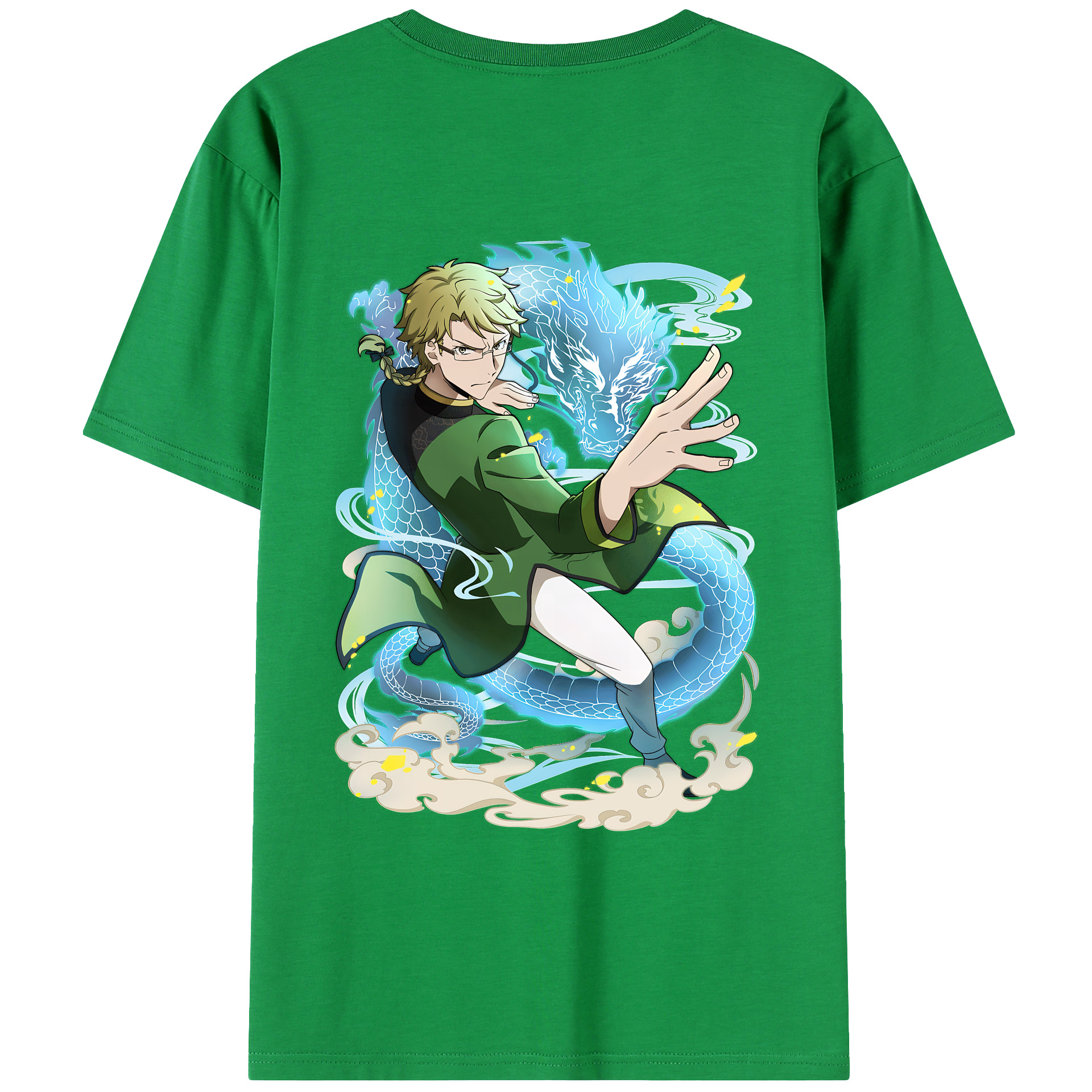 （画像用） 文豪ストレイドッグス Bungo Stray Dogs 綿100％ メンズ半袖Tシャツ（バックプリント） 通気性