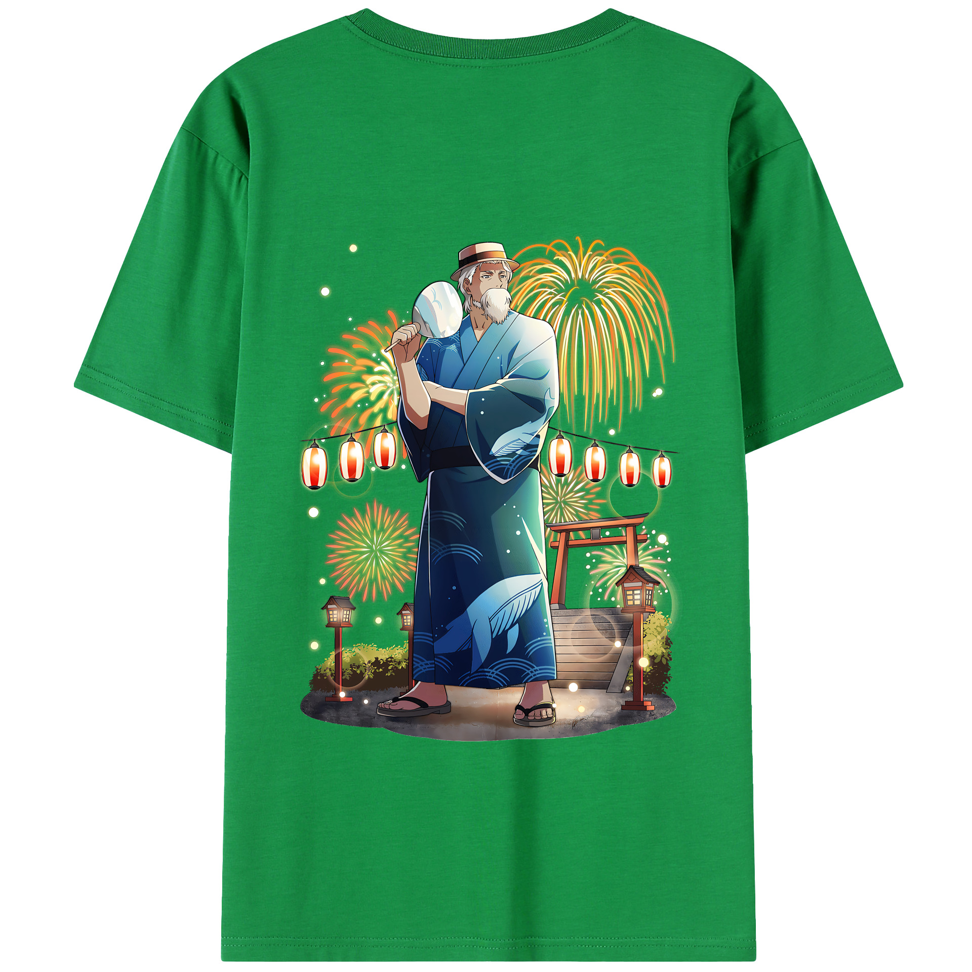 （画像用） 文豪ストレイドッグス Bungo Stray Dogs 綿100％ メンズ半袖Tシャツ（バックプリント） 通気性