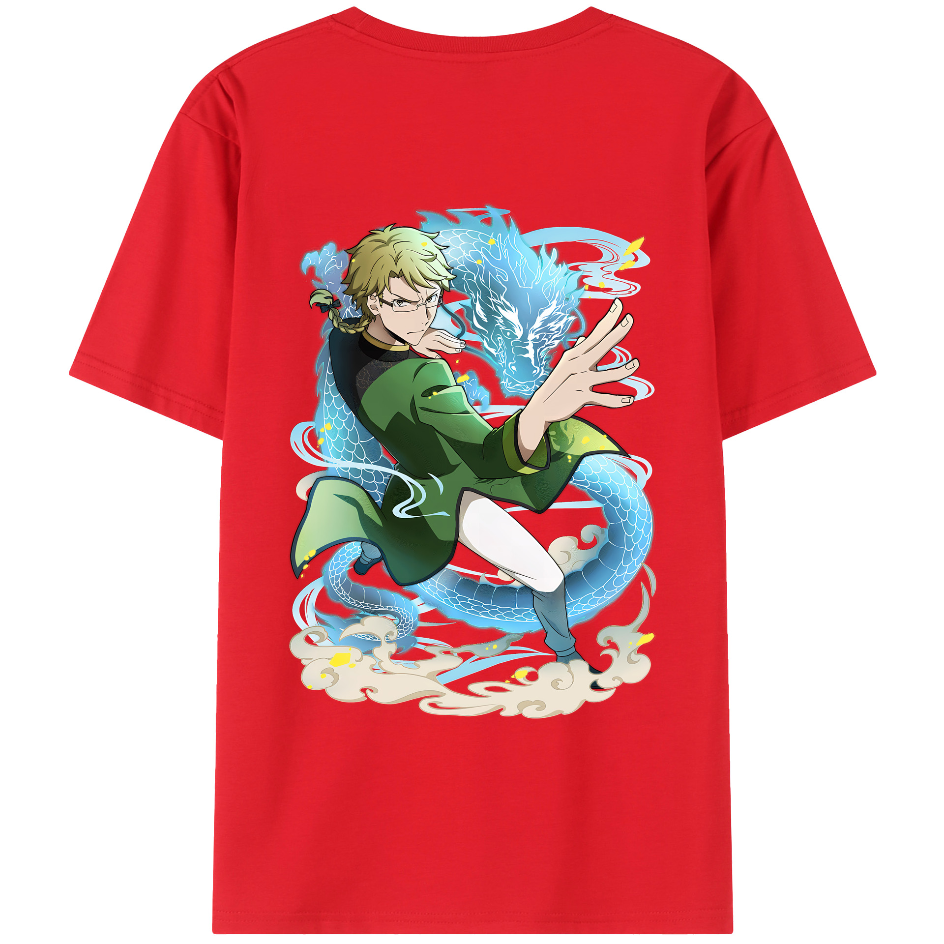 （画像用） 文豪ストレイドッグス Bungo Stray Dogs 綿100％ メンズ半袖Tシャツ（バックプリント） 通気性
