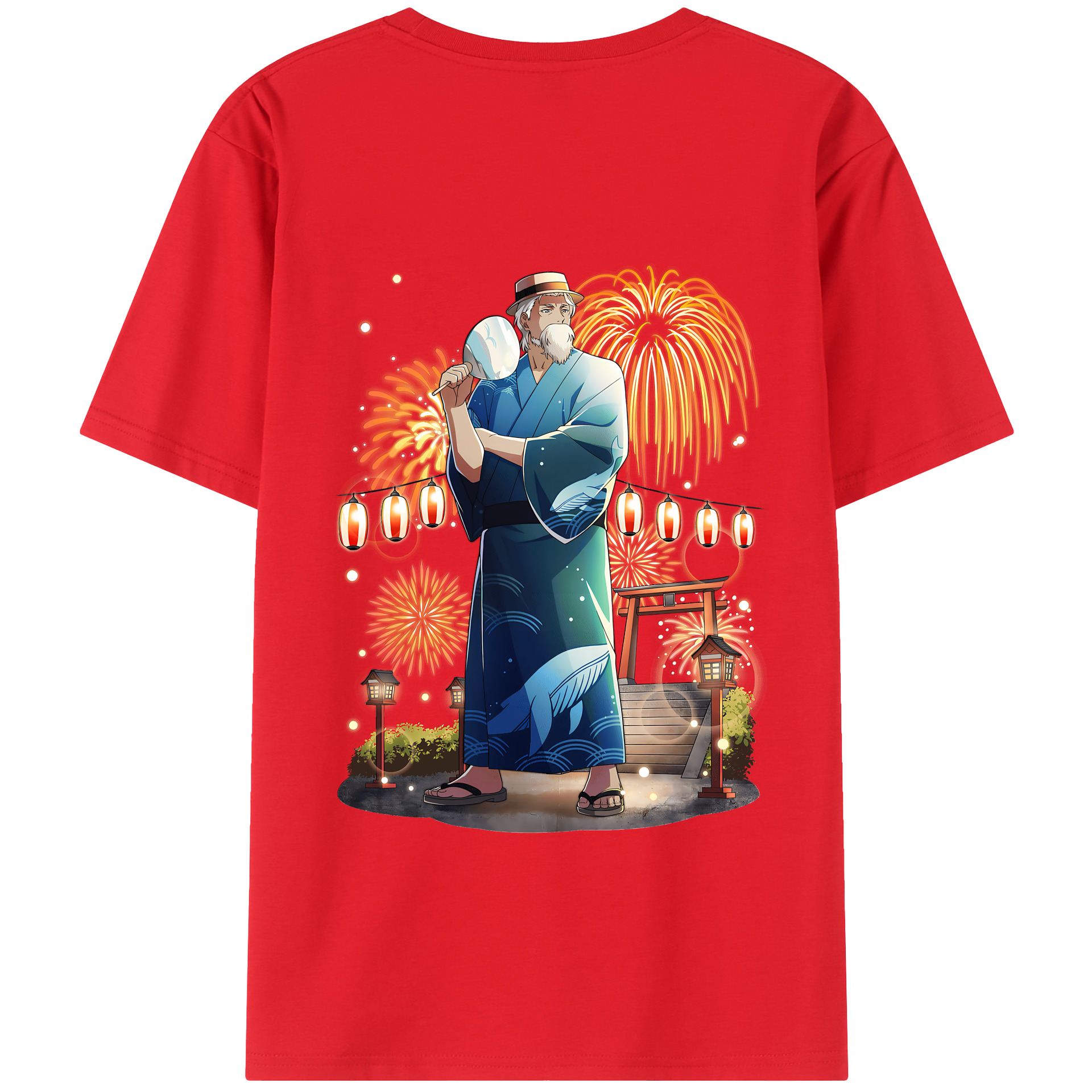 （画像用） 文豪ストレイドッグス Bungo Stray Dogs 綿100％ メンズ半袖Tシャツ（バックプリント） 通気性