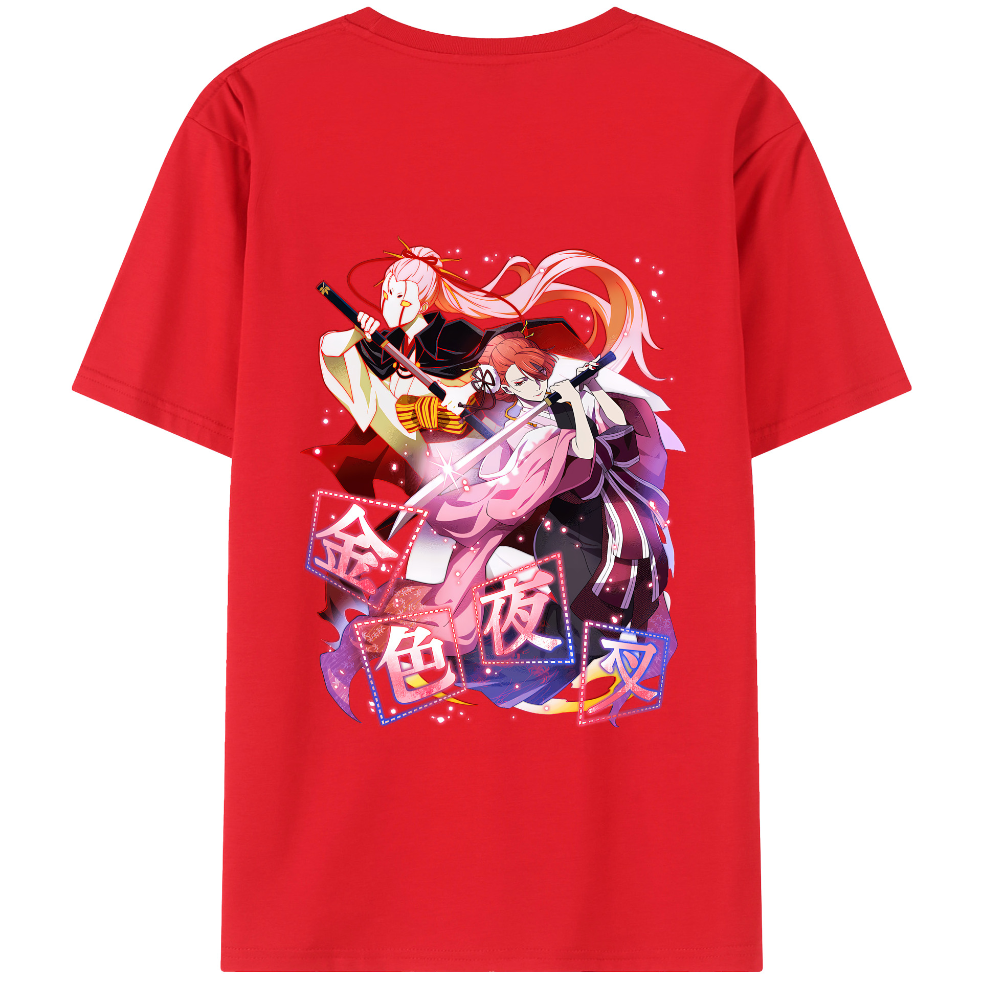 （画像用） 文豪ストレイドッグス Bungo Stray Dogs 綿100％ メンズ半袖Tシャツ（バックプリント） 通気性