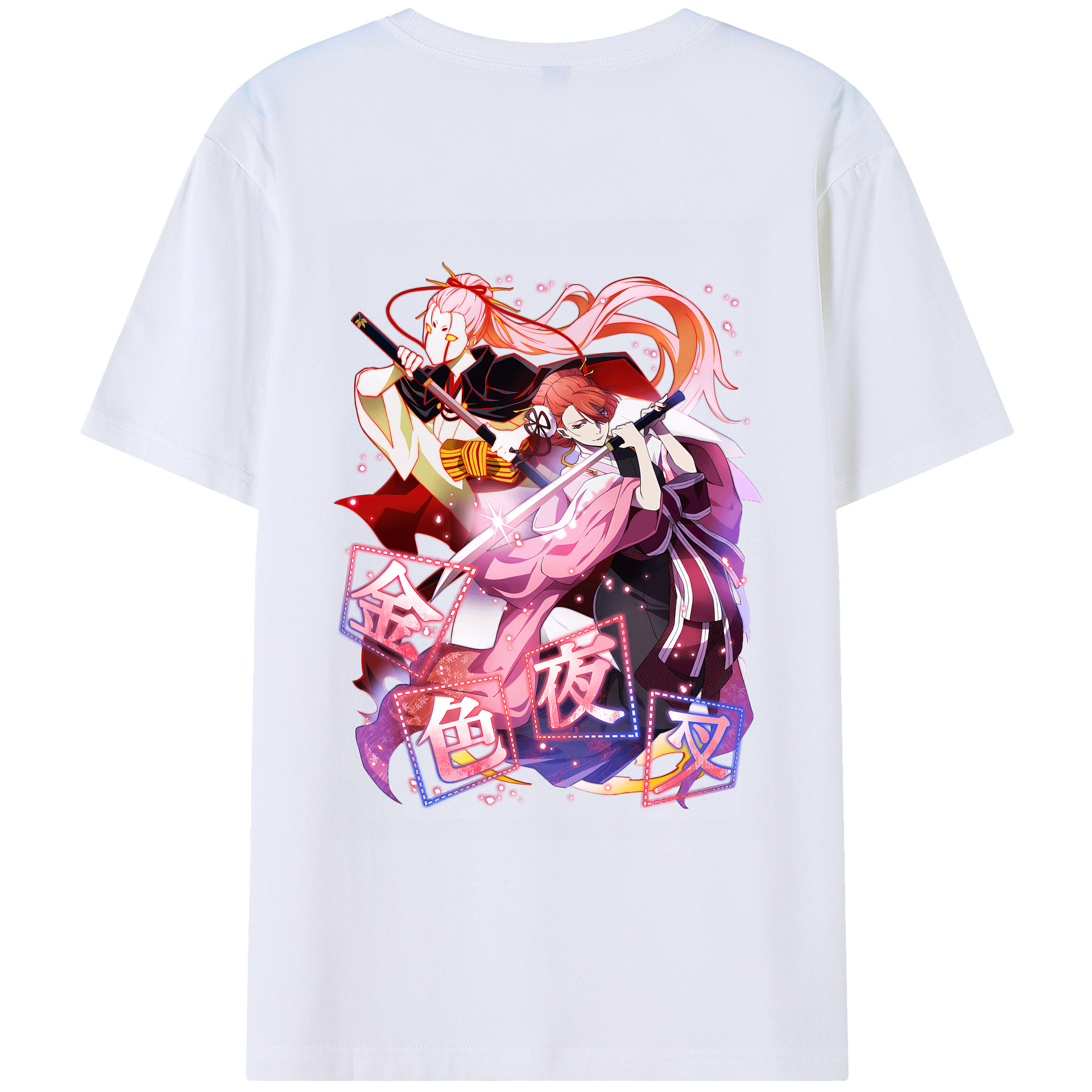 （画像用） 文豪ストレイドッグス Bungo Stray Dogs 綿100％ メンズ半袖Tシャツ（バックプリント） 通気性