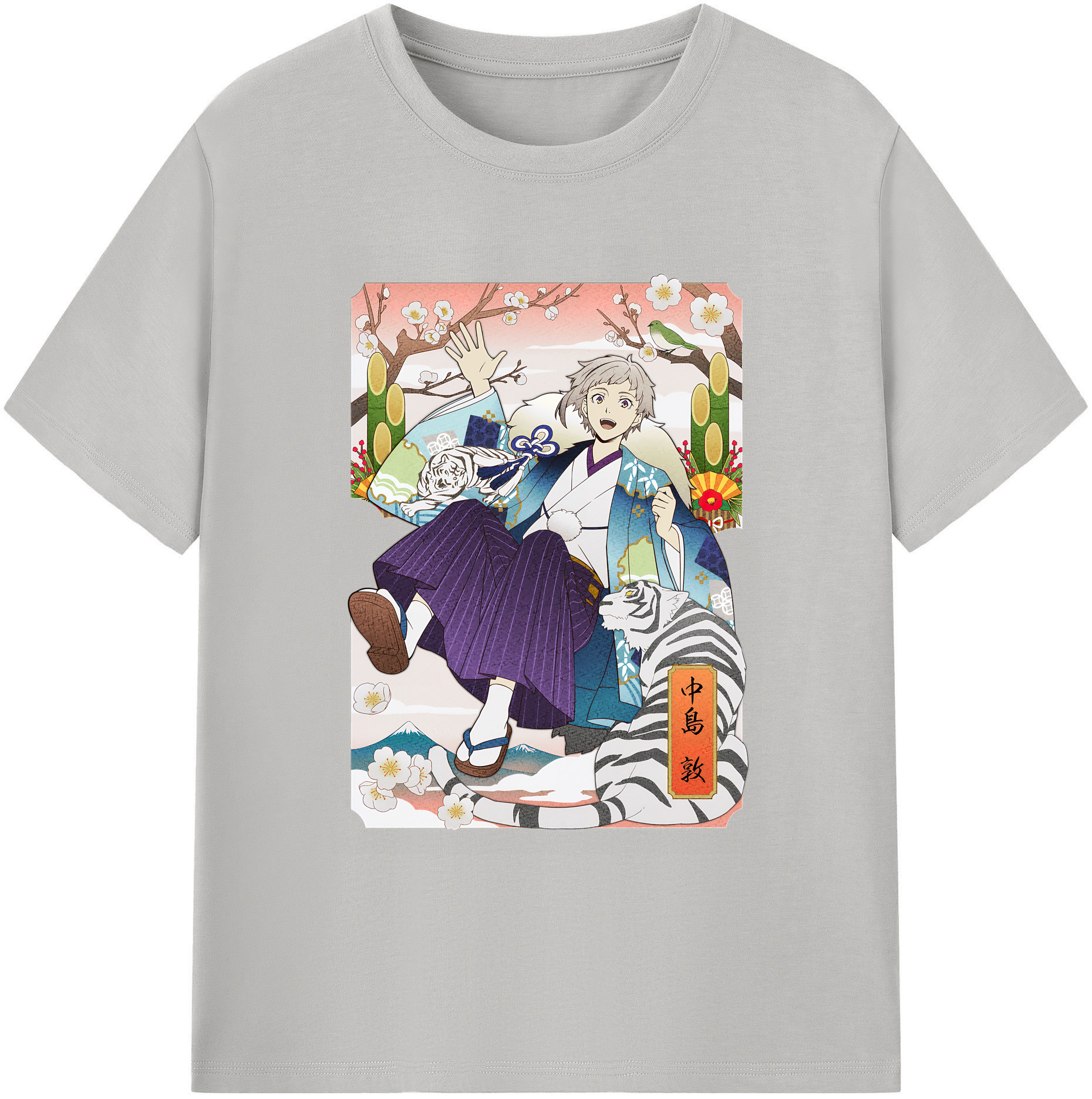 （画像用） 文豪ストレイドッグス Bungo Stray Dogs 綿100％ メンズ半袖Tシャツ｜肌触りやわらか＆通気性
