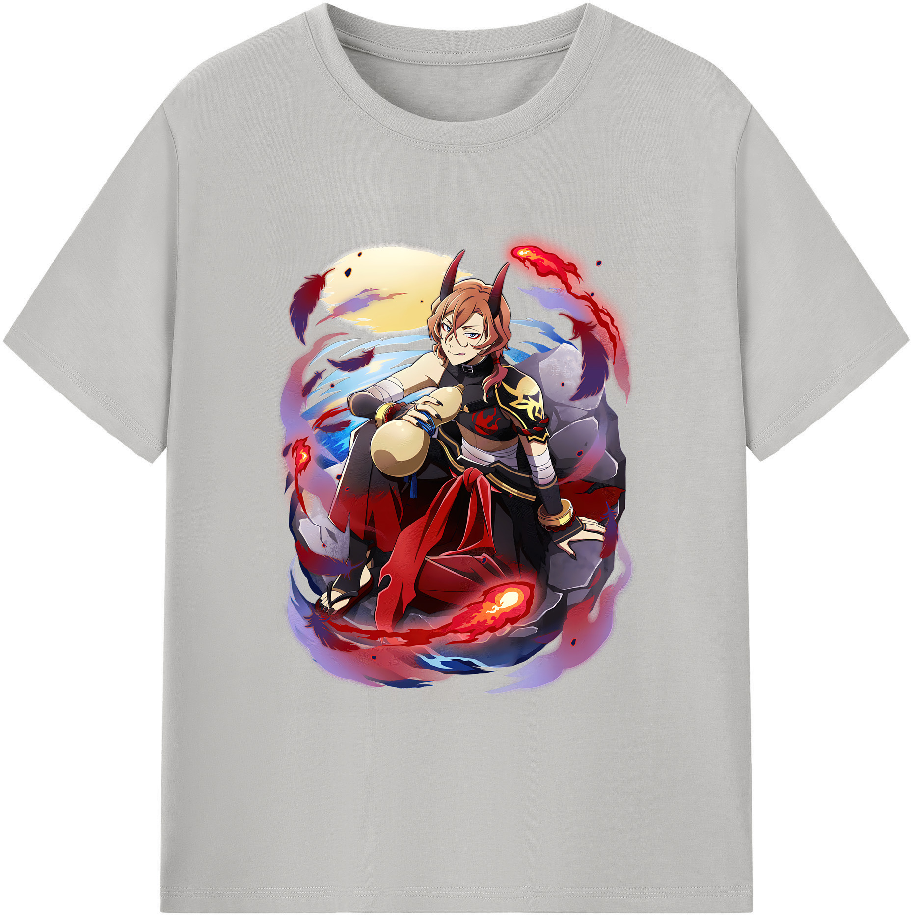 （画像用） 文豪ストレイドッグス Bungo Stray Dogs 綿100％ メンズ半袖Tシャツ｜肌触りやわらか＆通気性
