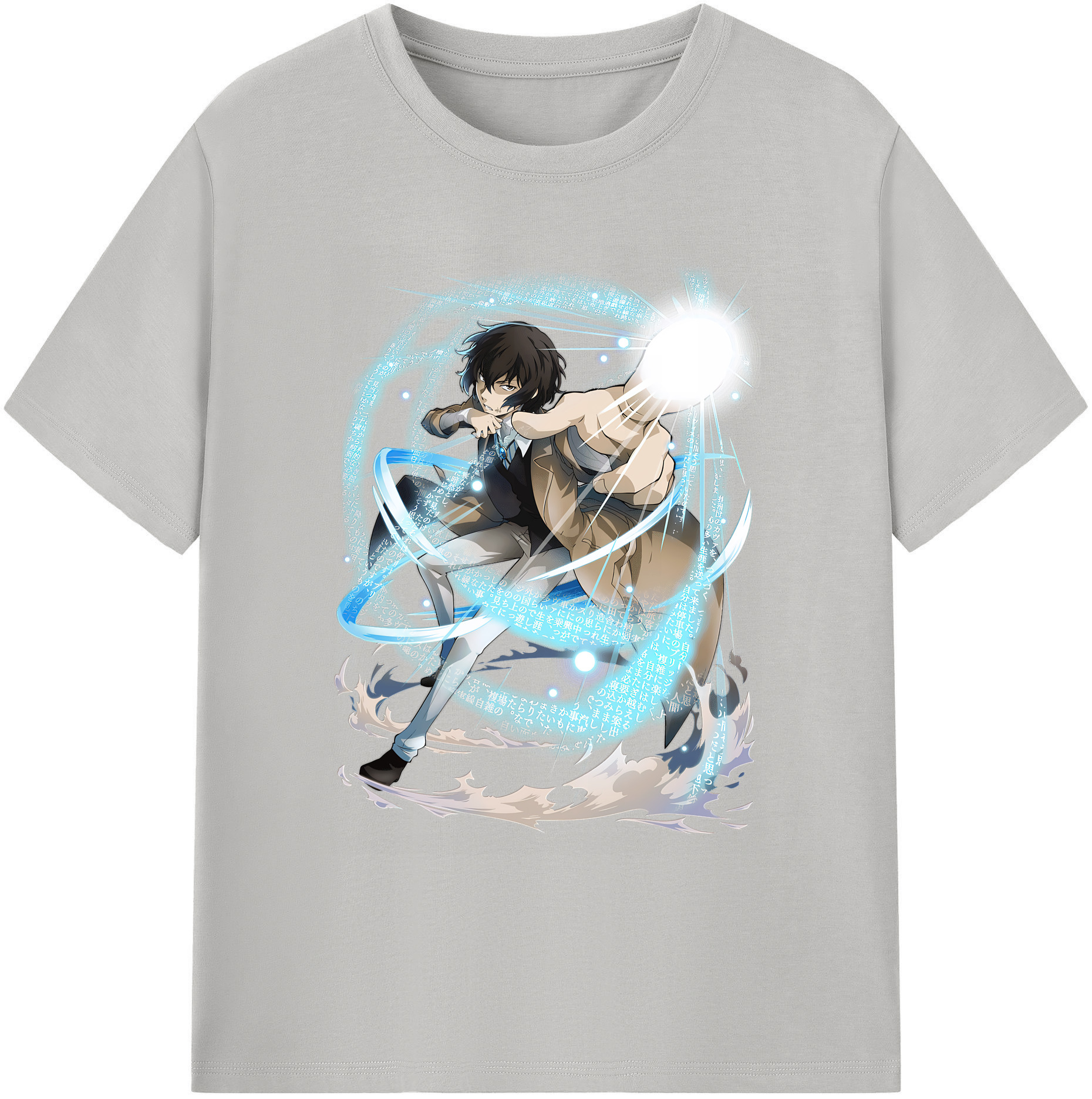 （画像用） 文豪ストレイドッグス Bungo Stray Dogs 綿100％ メンズ半袖Tシャツ｜肌触りやわらか＆通気性