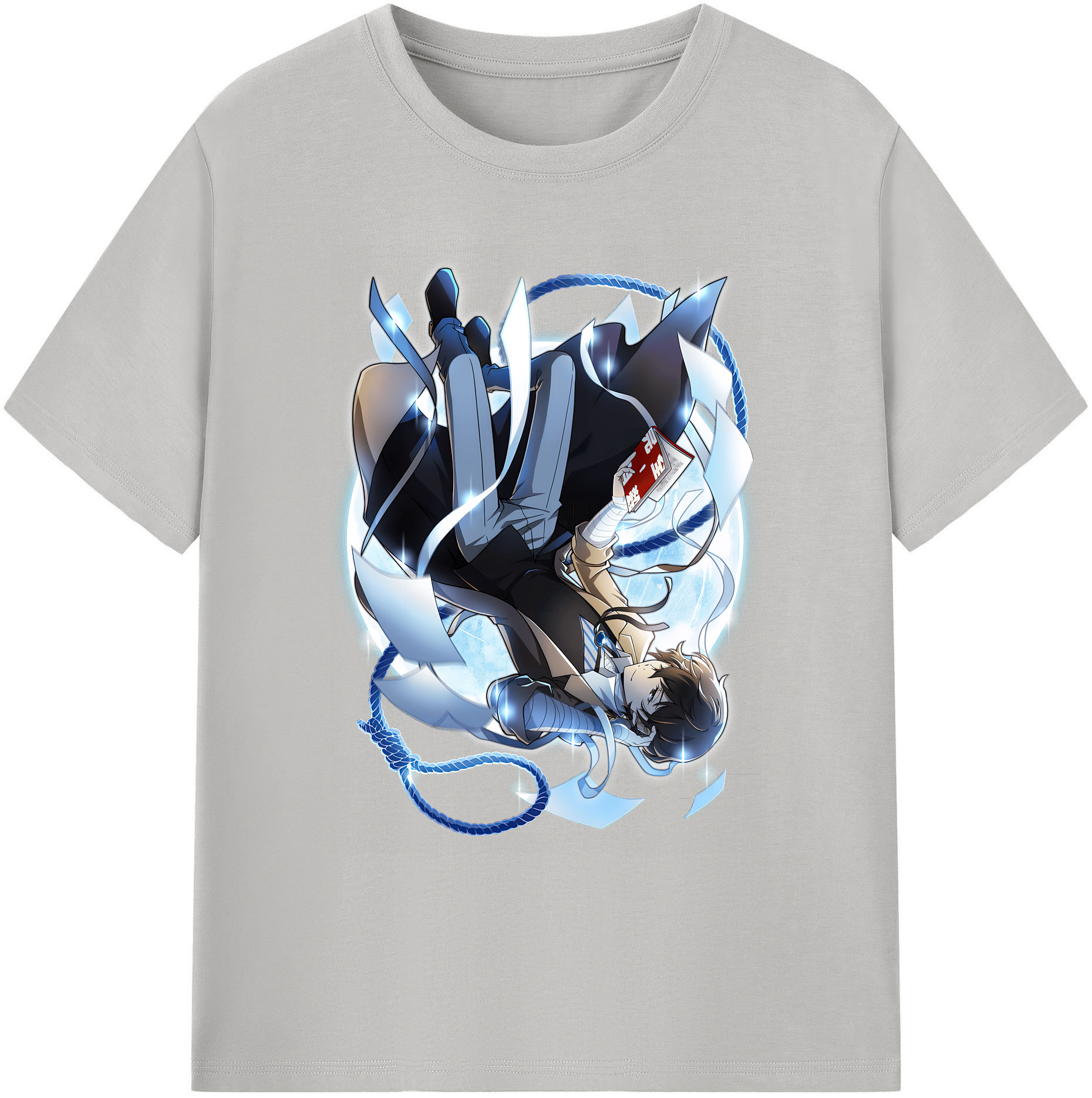 （画像用） 文豪ストレイドッグス Bungo Stray Dogs 綿100％ メンズ半袖Tシャツ｜肌触りやわらか＆通気性