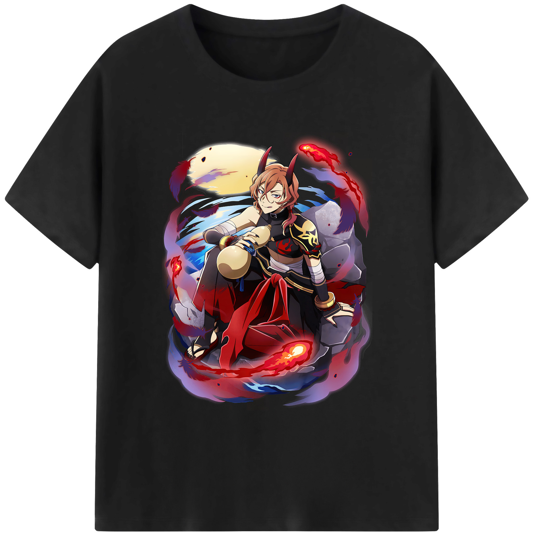 （画像用） 文豪ストレイドッグス Bungo Stray Dogs 綿100％ メンズ半袖Tシャツ｜肌触りやわらか＆通気性