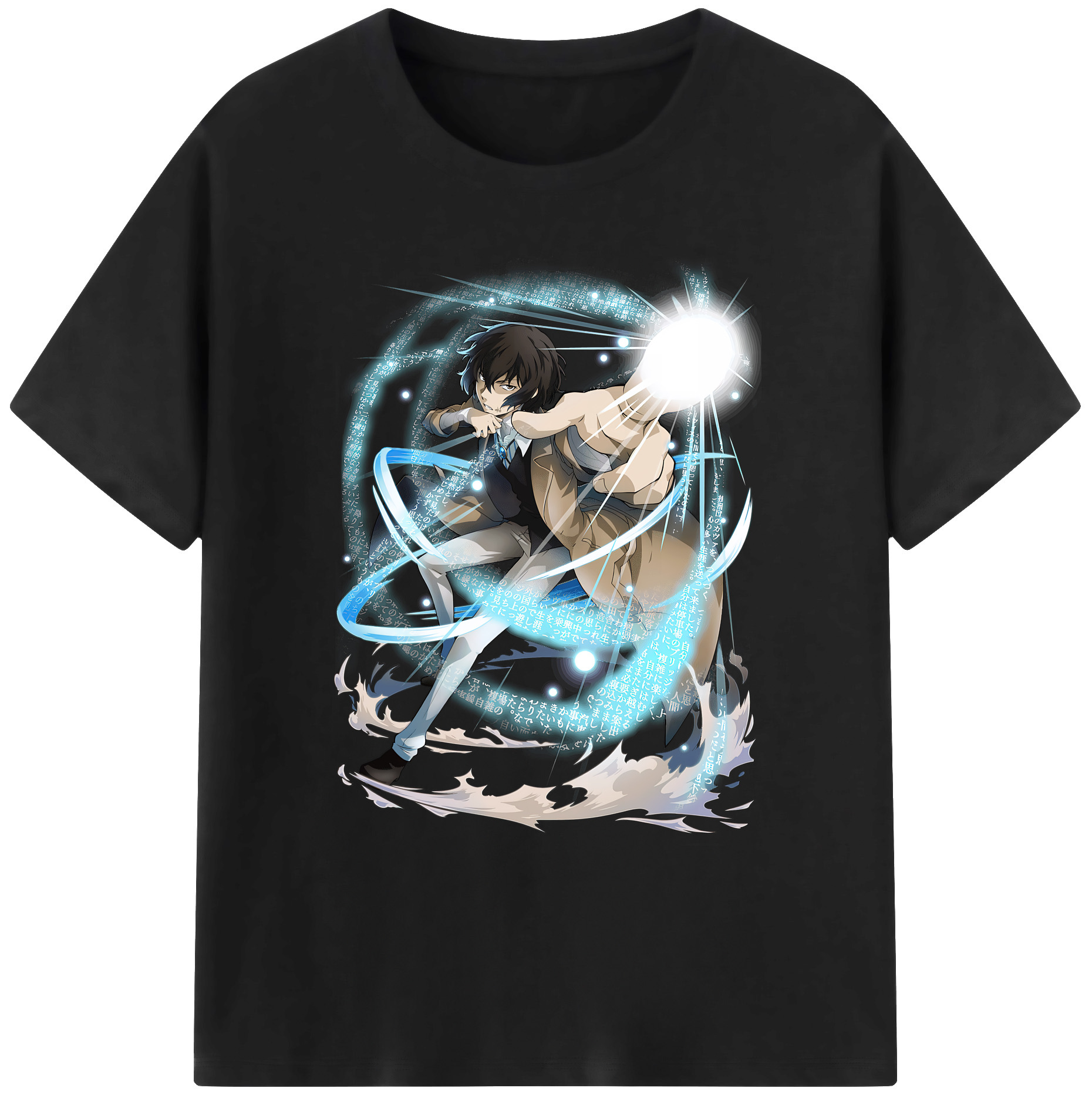 （画像用） 文豪ストレイドッグス Bungo Stray Dogs 綿100％ メンズ半袖Tシャツ｜肌触りやわらか＆通気性