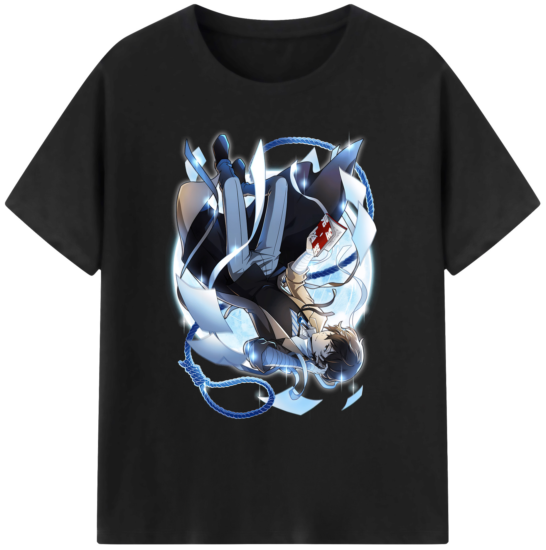 （画像用） 文豪ストレイドッグス Bungo Stray Dogs 綿100％ メンズ半袖Tシャツ｜肌触りやわらか＆通気性