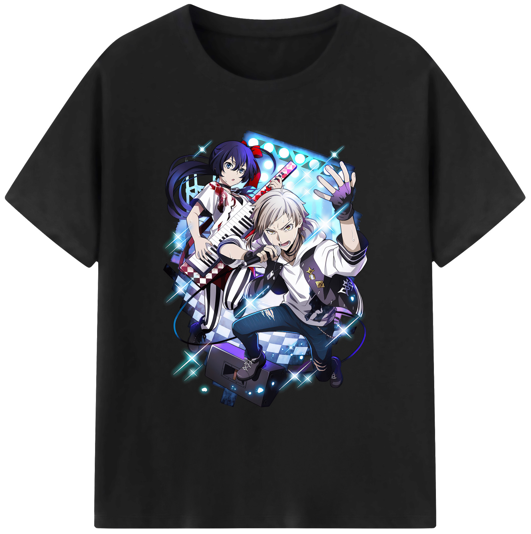 （画像用） 文豪ストレイドッグス Bungo Stray Dogs 綿100％ メンズ半袖Tシャツ｜肌触りやわらか＆通気性