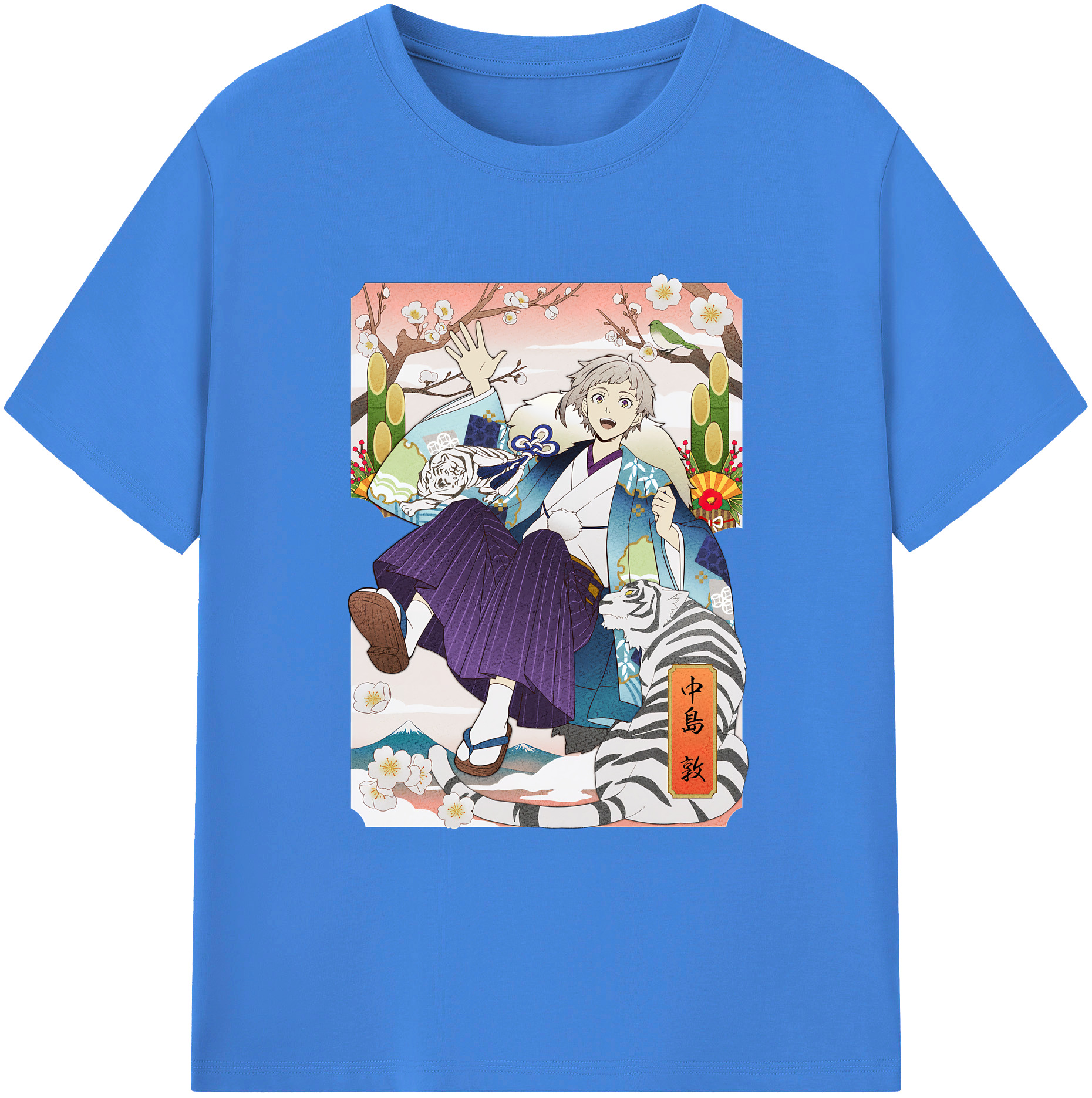 （画像用） 文豪ストレイドッグス Bungo Stray Dogs 綿100％ メンズ半袖Tシャツ｜肌触りやわらか＆通気性
