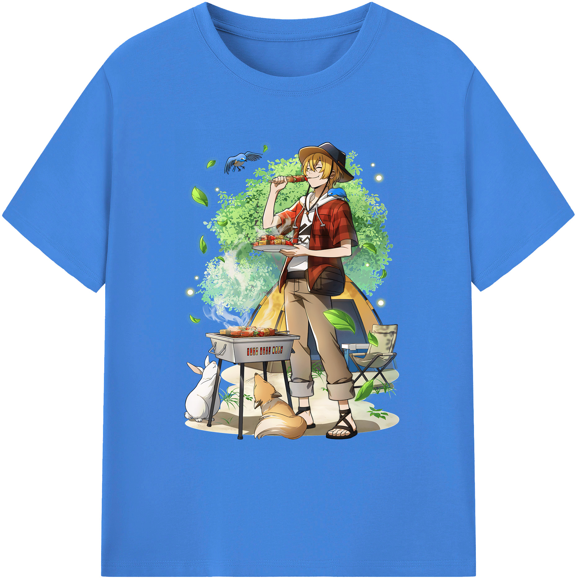 （画像用） 文豪ストレイドッグス Bungo Stray Dogs 綿100％ メンズ半袖Tシャツ｜肌触りやわらか＆通気性