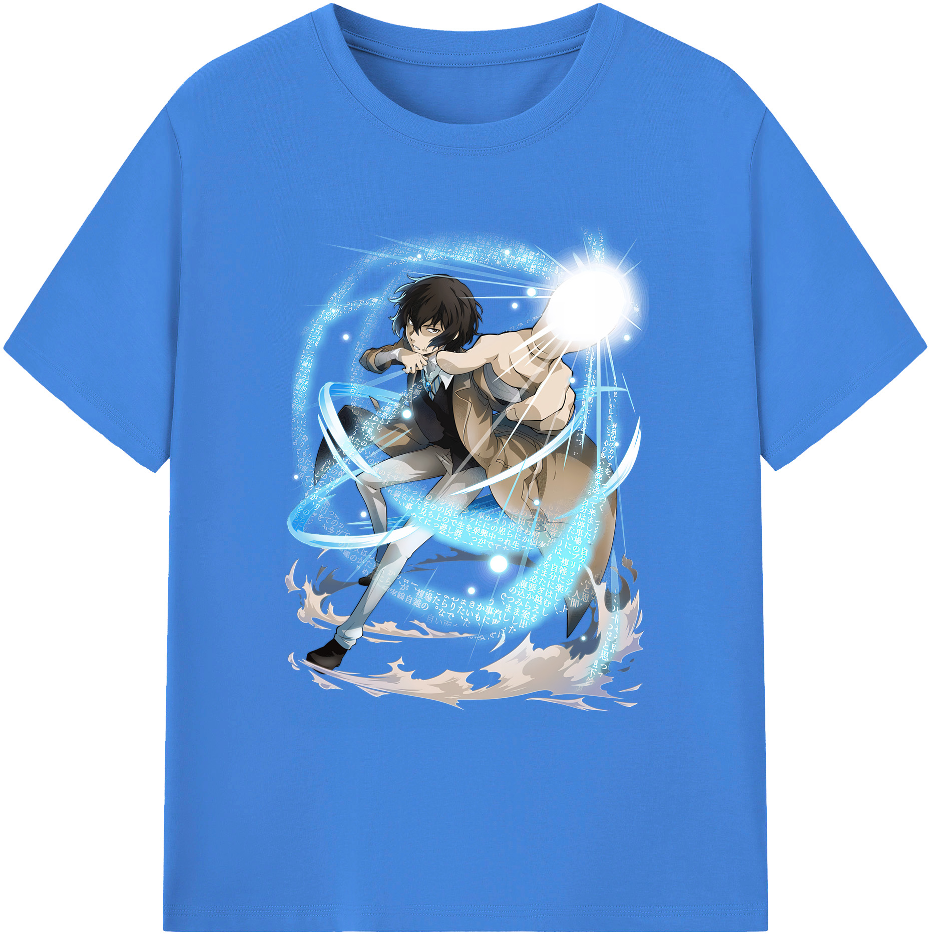 （画像用） 文豪ストレイドッグス Bungo Stray Dogs 綿100％ メンズ半袖Tシャツ｜肌触りやわらか＆通気性