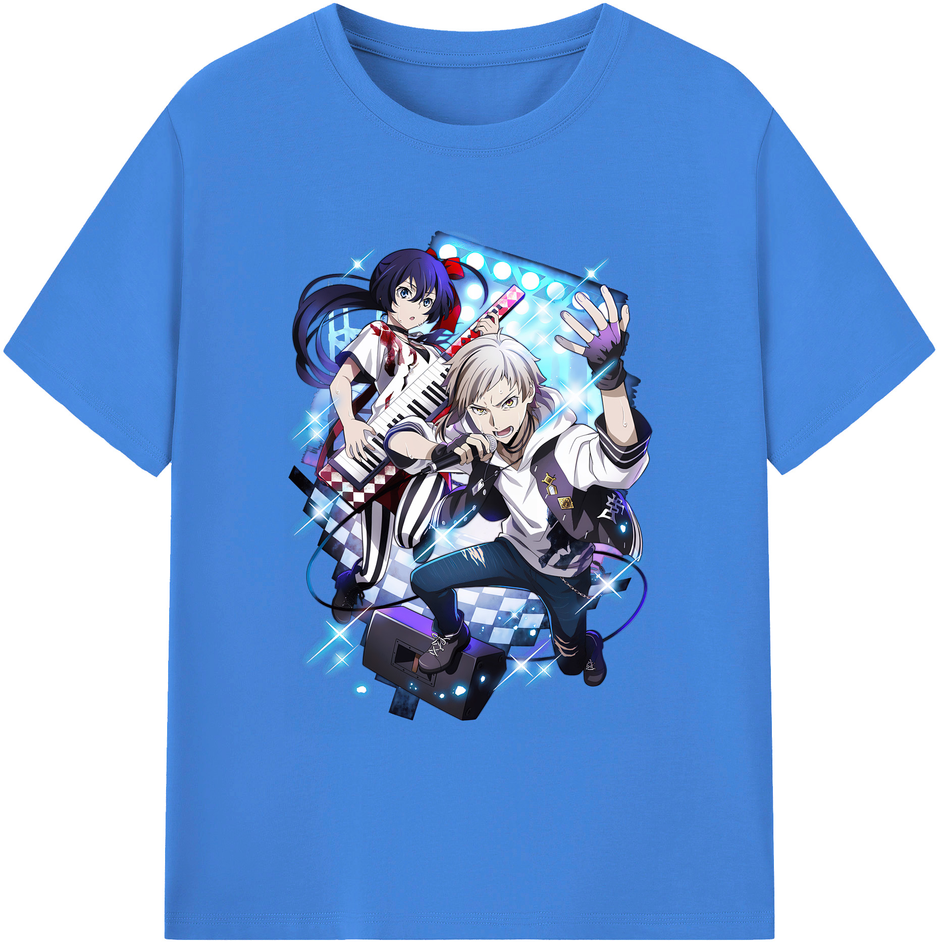 （画像用） 文豪ストレイドッグス Bungo Stray Dogs 綿100％ メンズ半袖Tシャツ｜肌触りやわらか＆通気性