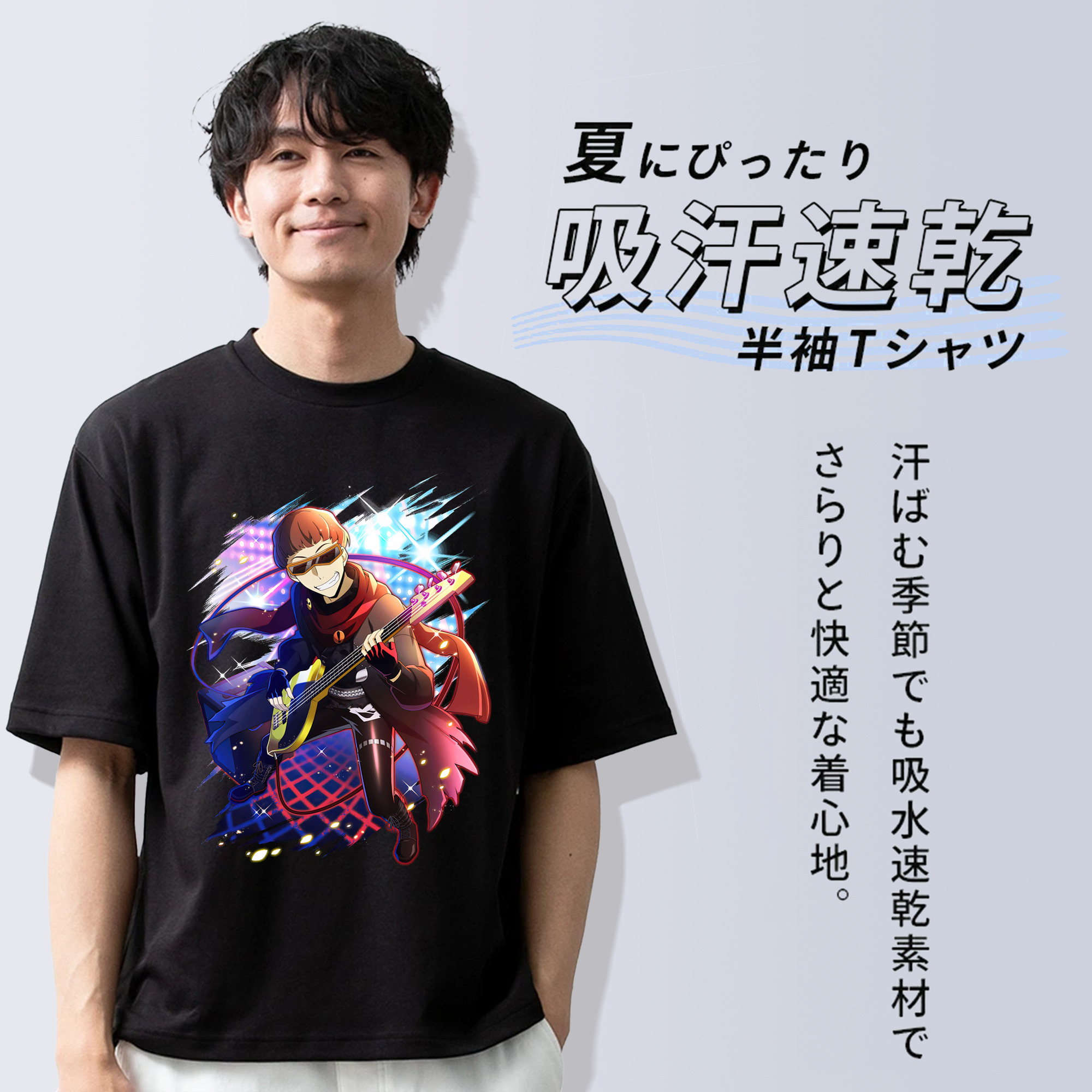 文豪ストレイドッグス Bungo Stray Dogs 綿100％ メンズ半袖Tシャツ｜肌触りやわらか＆通気性