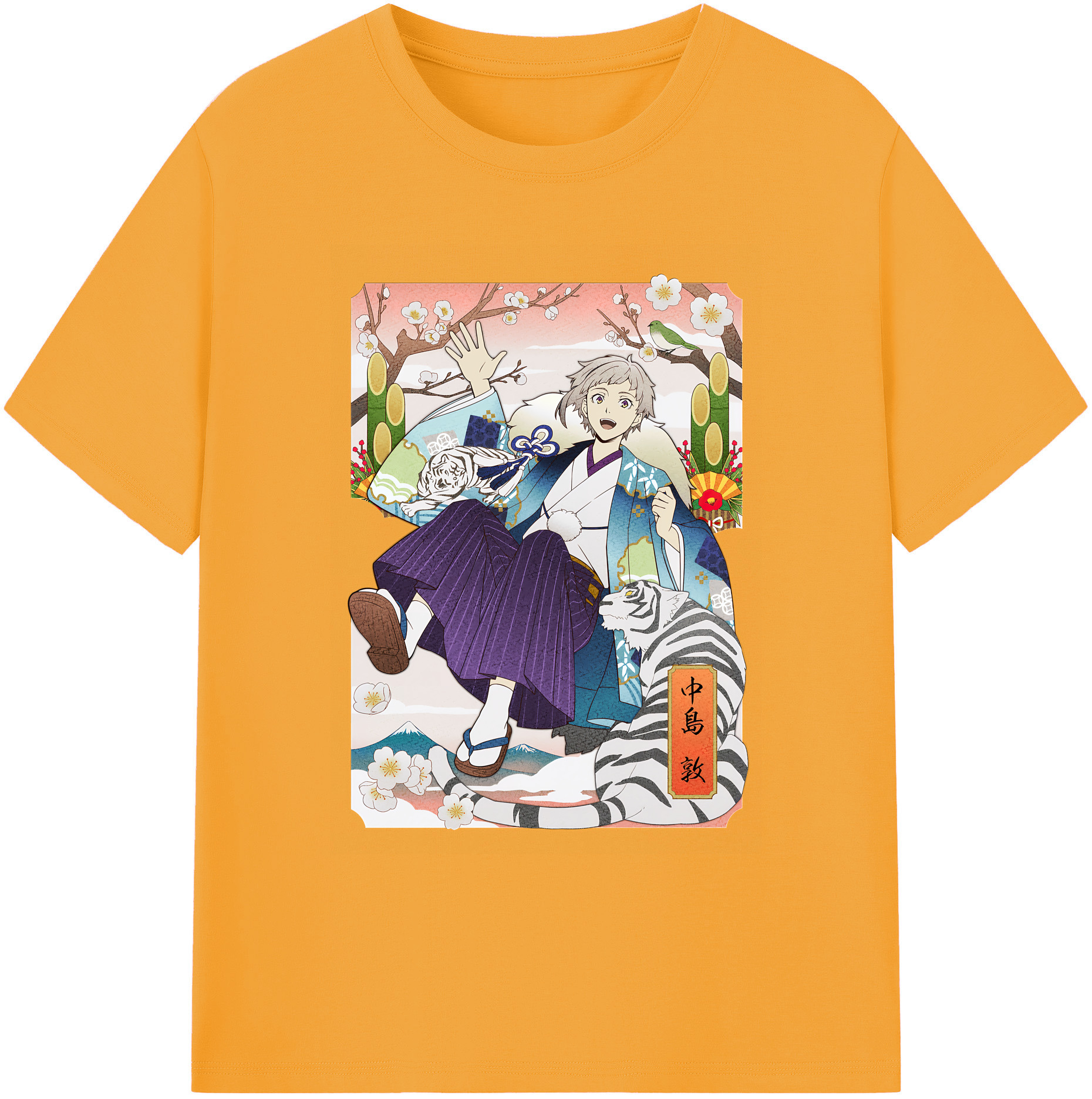 （画像用） 文豪ストレイドッグス Bungo Stray Dogs 綿100％ メンズ半袖Tシャツ｜肌触りやわらか＆通気性