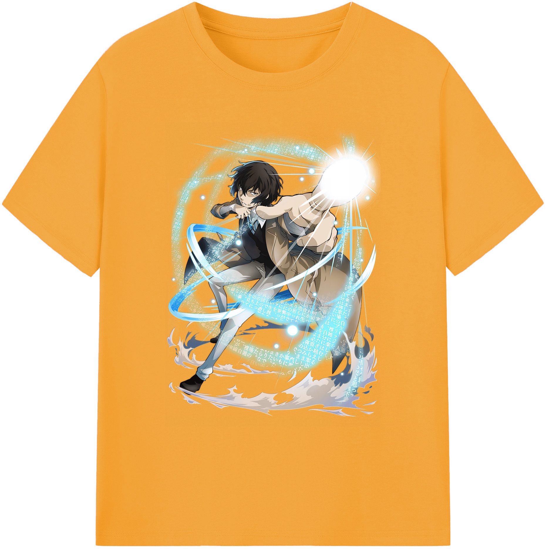 （画像用） 文豪ストレイドッグス Bungo Stray Dogs 綿100％ メンズ半袖Tシャツ｜肌触りやわらか＆通気性