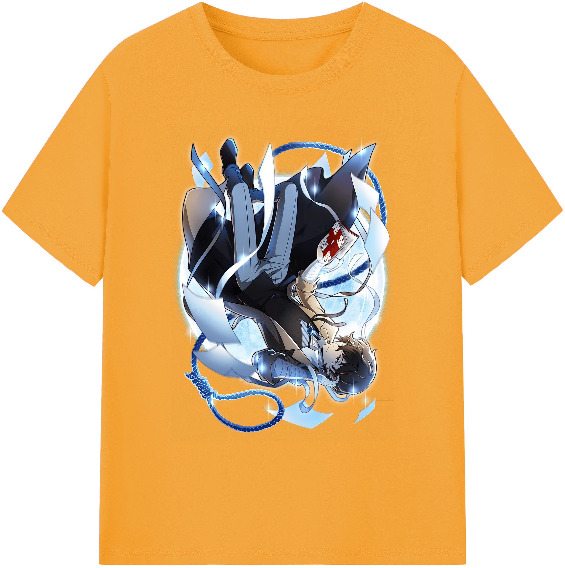 （画像用） 文豪ストレイドッグス Bungo Stray Dogs 綿100％ メンズ半袖Tシャツ｜肌触りやわらか＆通気性