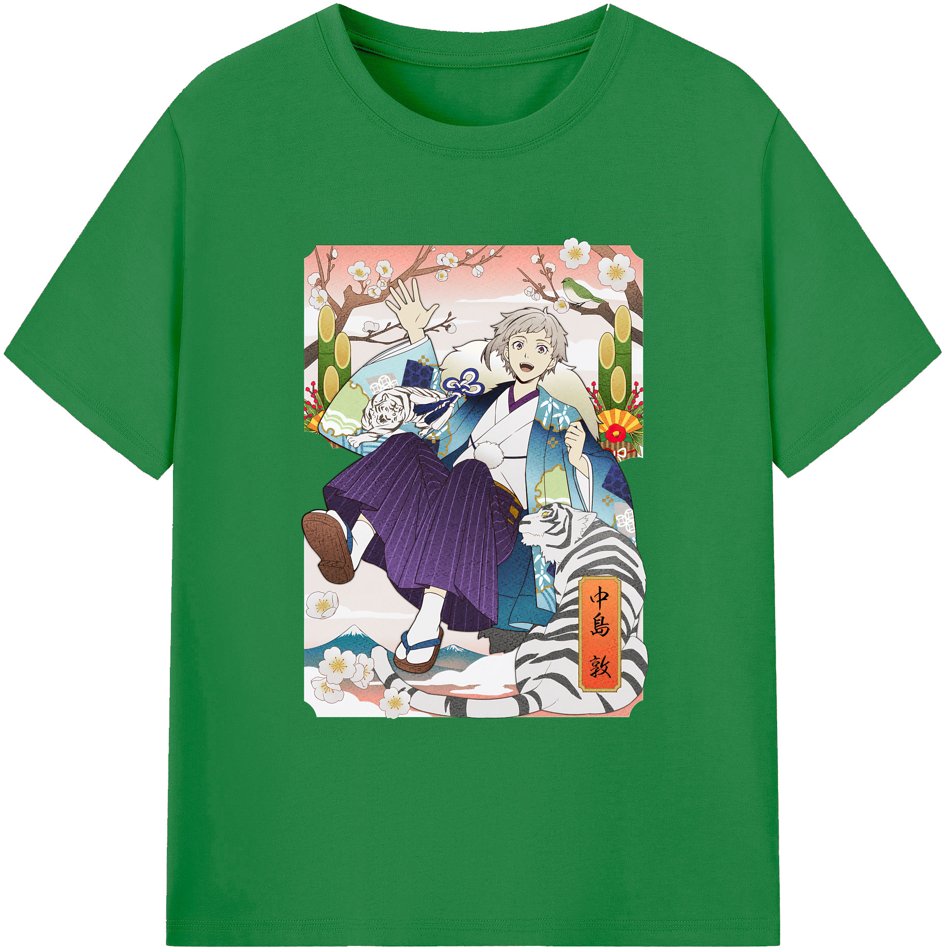 （画像用） 文豪ストレイドッグス Bungo Stray Dogs 綿100％ メンズ半袖Tシャツ｜肌触りやわらか＆通気性