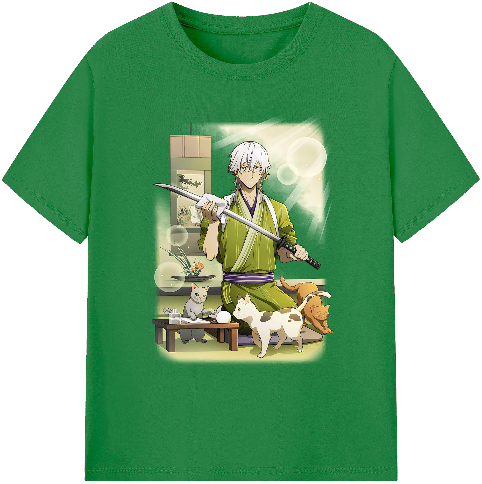 （画像用） 文豪ストレイドッグス Bungo Stray Dogs 綿100％ メンズ半袖Tシャツ｜肌触りやわらか＆通気性