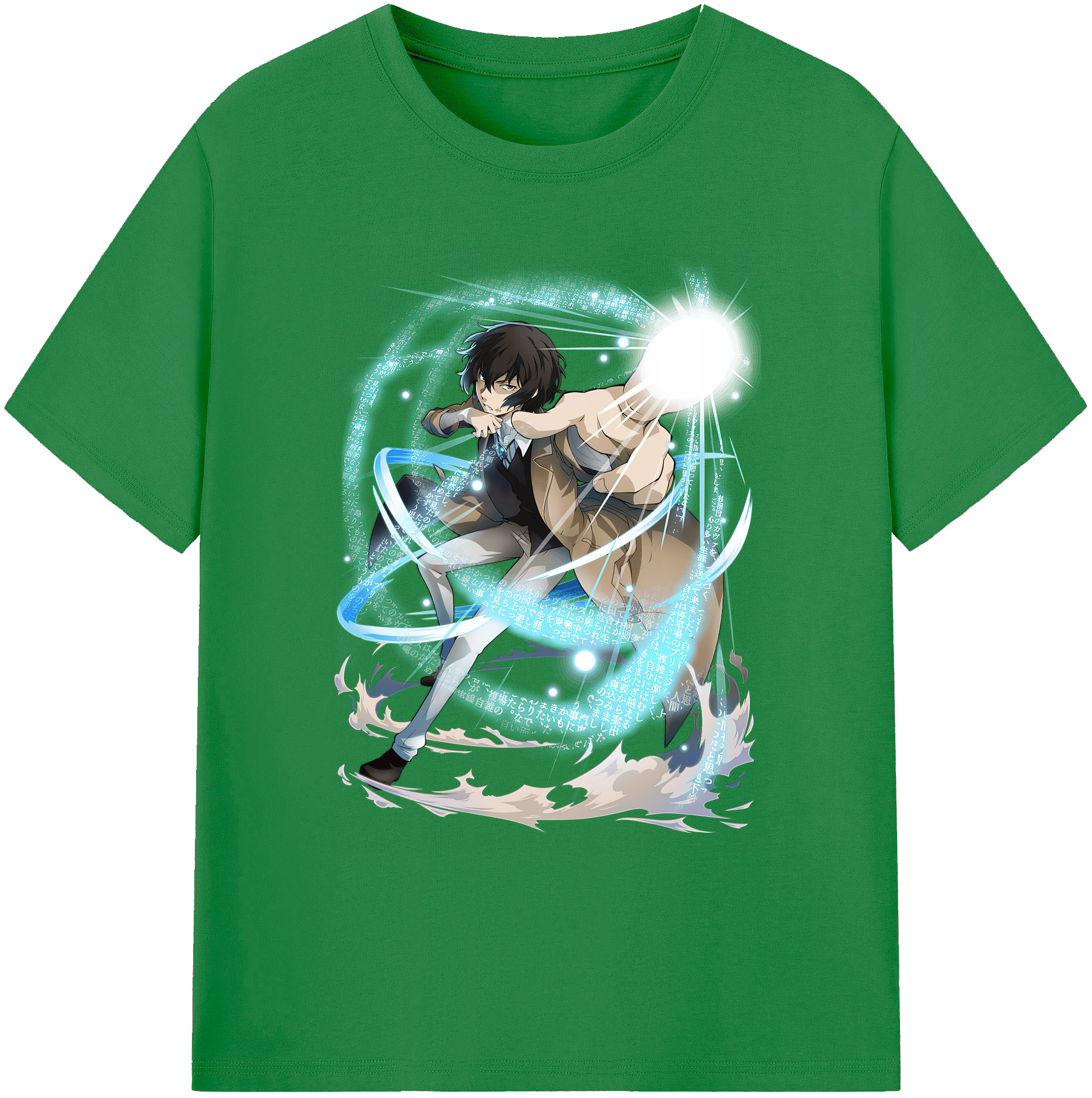（画像用） 文豪ストレイドッグス Bungo Stray Dogs 綿100％ メンズ半袖Tシャツ｜肌触りやわらか＆通気性