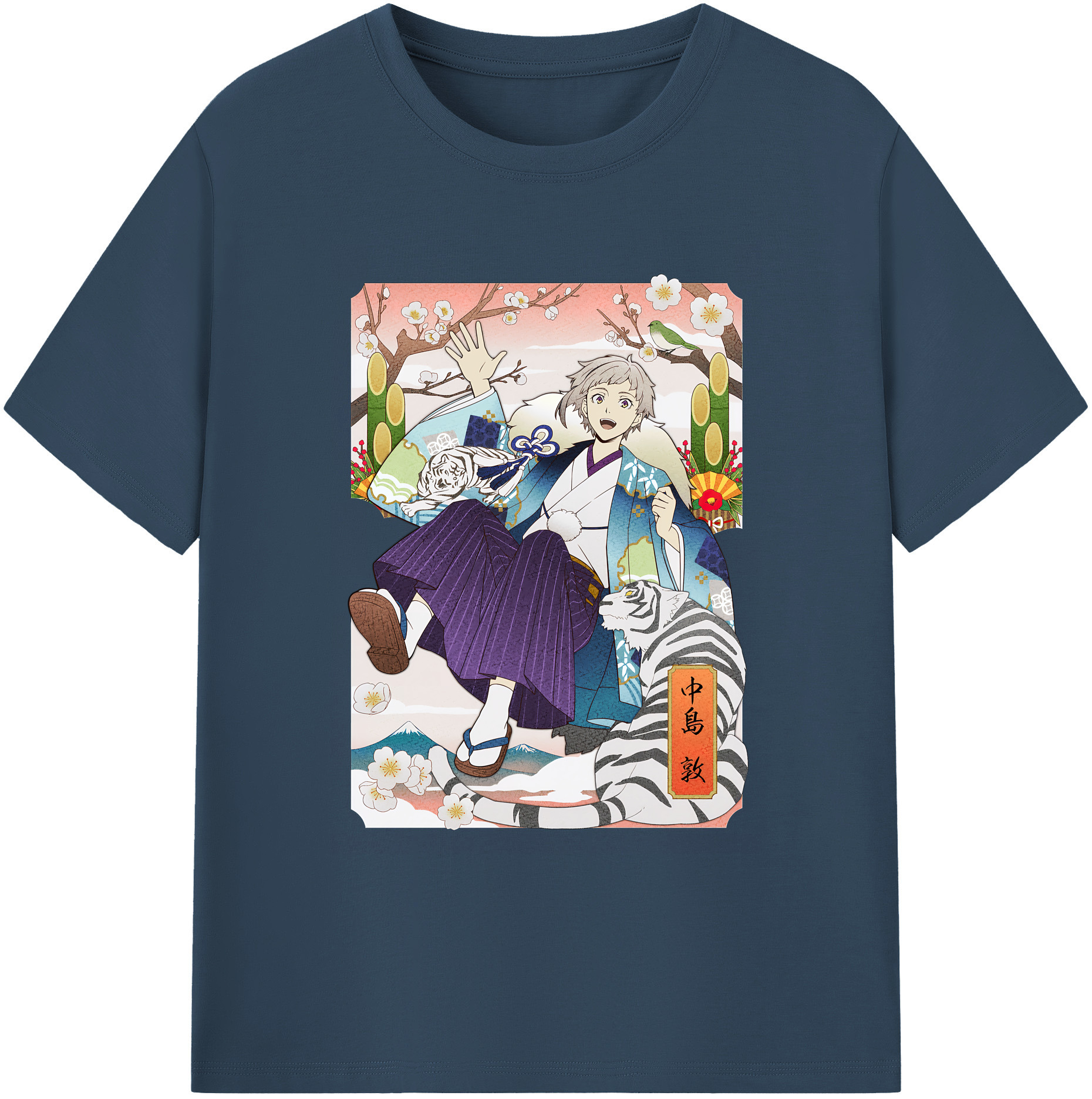 （画像用） 文豪ストレイドッグス Bungo Stray Dogs 綿100％ メンズ半袖Tシャツ｜肌触りやわらか＆通気性