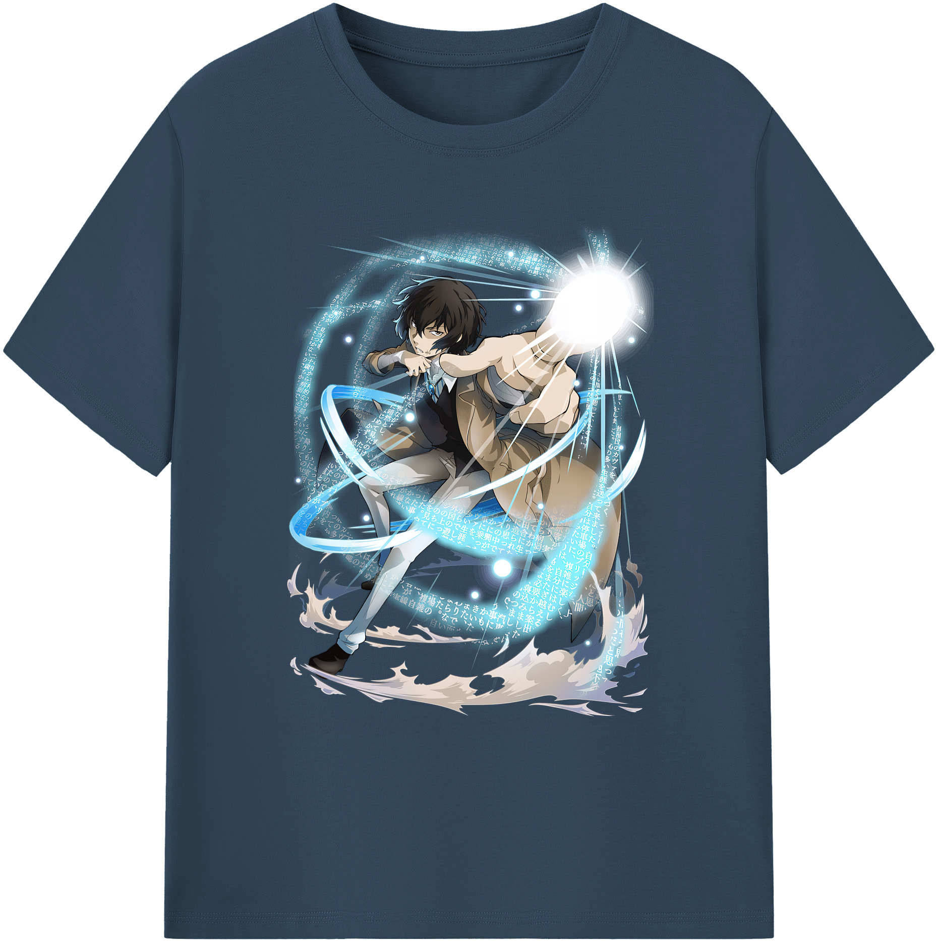 （画像用） 文豪ストレイドッグス Bungo Stray Dogs 綿100％ メンズ半袖Tシャツ｜肌触りやわらか＆通気性