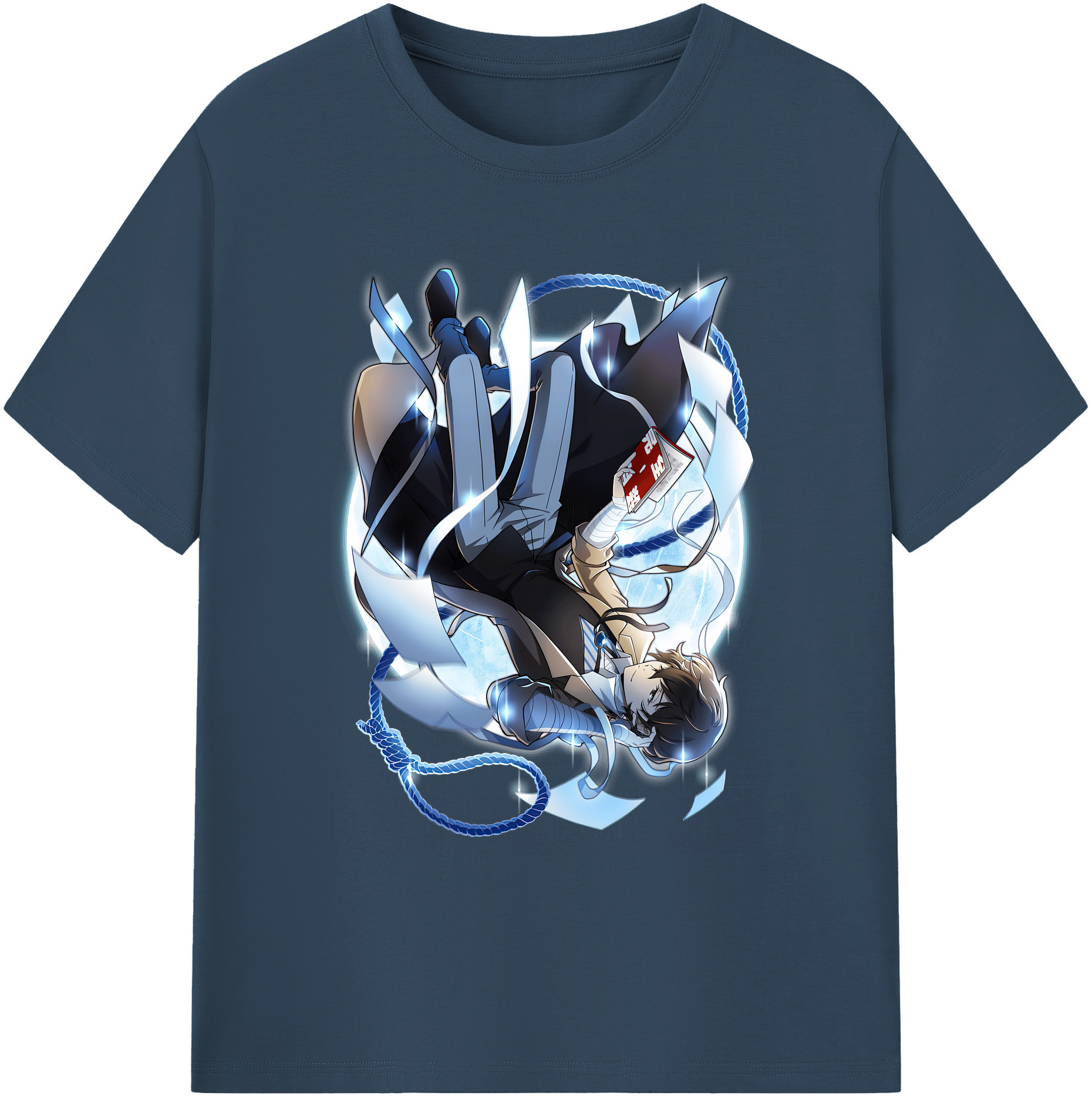 （画像用） 文豪ストレイドッグス Bungo Stray Dogs 綿100％ メンズ半袖Tシャツ｜肌触りやわらか＆通気性