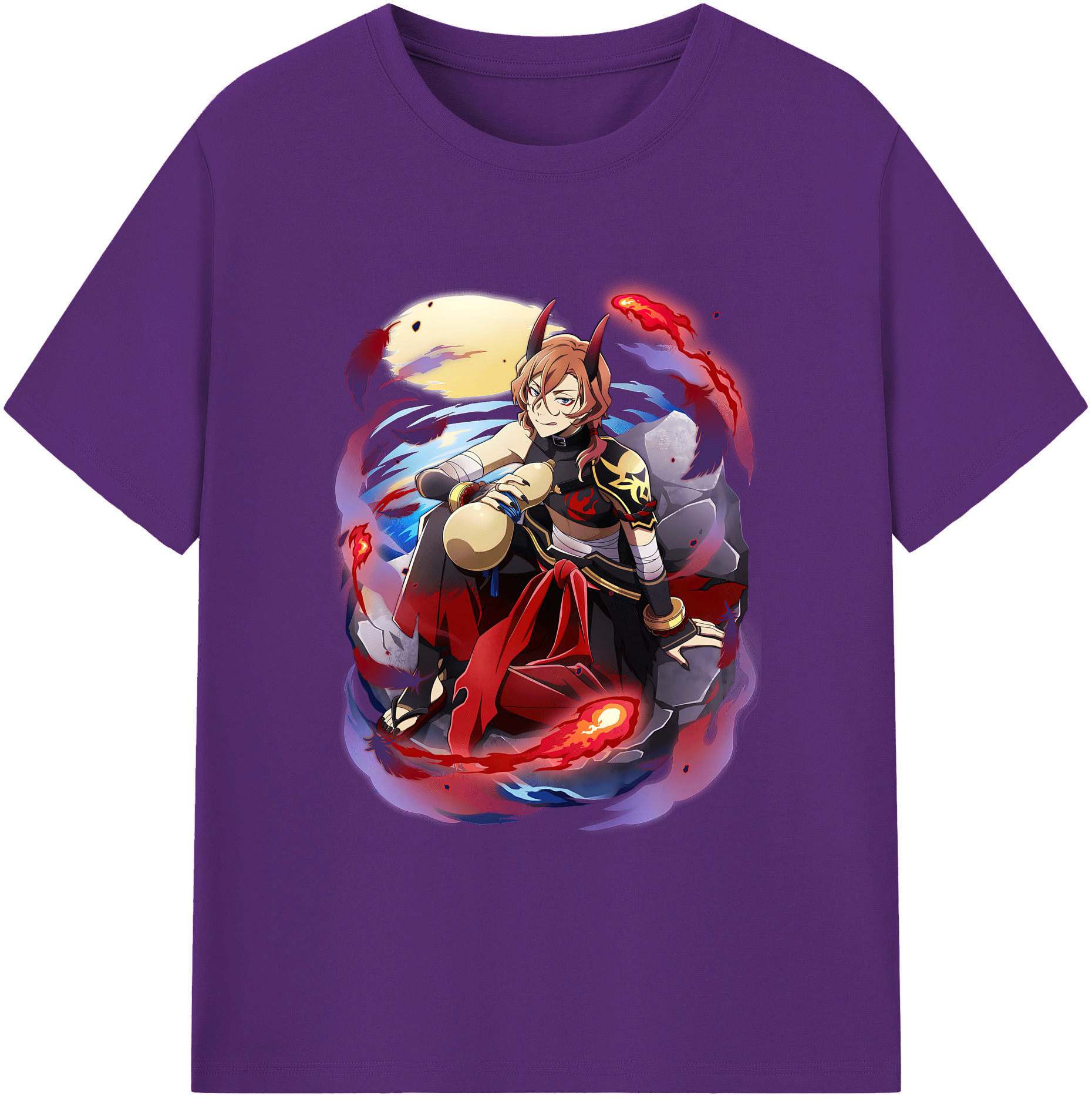 （画像用） 文豪ストレイドッグス Bungo Stray Dogs 綿100％ メンズ半袖Tシャツ｜肌触りやわらか＆通気性