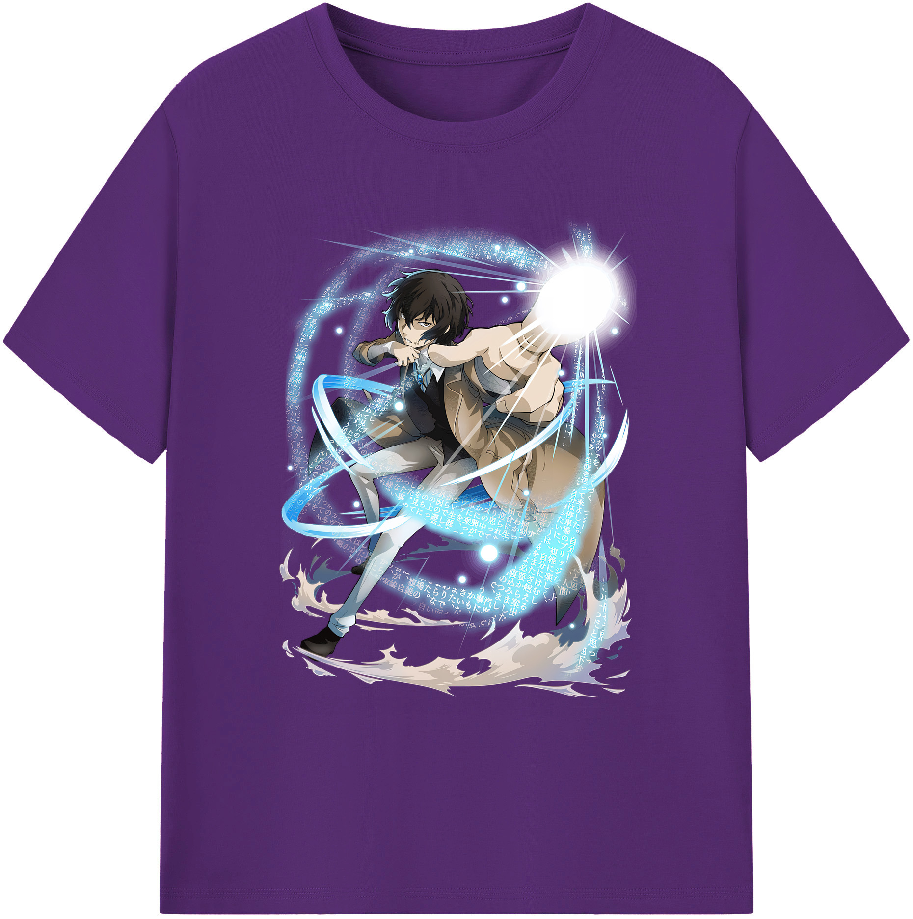 （画像用） 文豪ストレイドッグス Bungo Stray Dogs 綿100％ メンズ半袖Tシャツ｜肌触りやわらか＆通気性