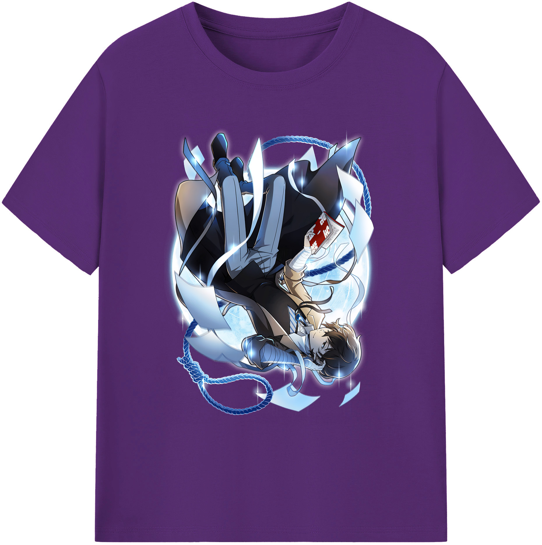 （画像用） 文豪ストレイドッグス Bungo Stray Dogs 綿100％ メンズ半袖Tシャツ｜肌触りやわらか＆通気性