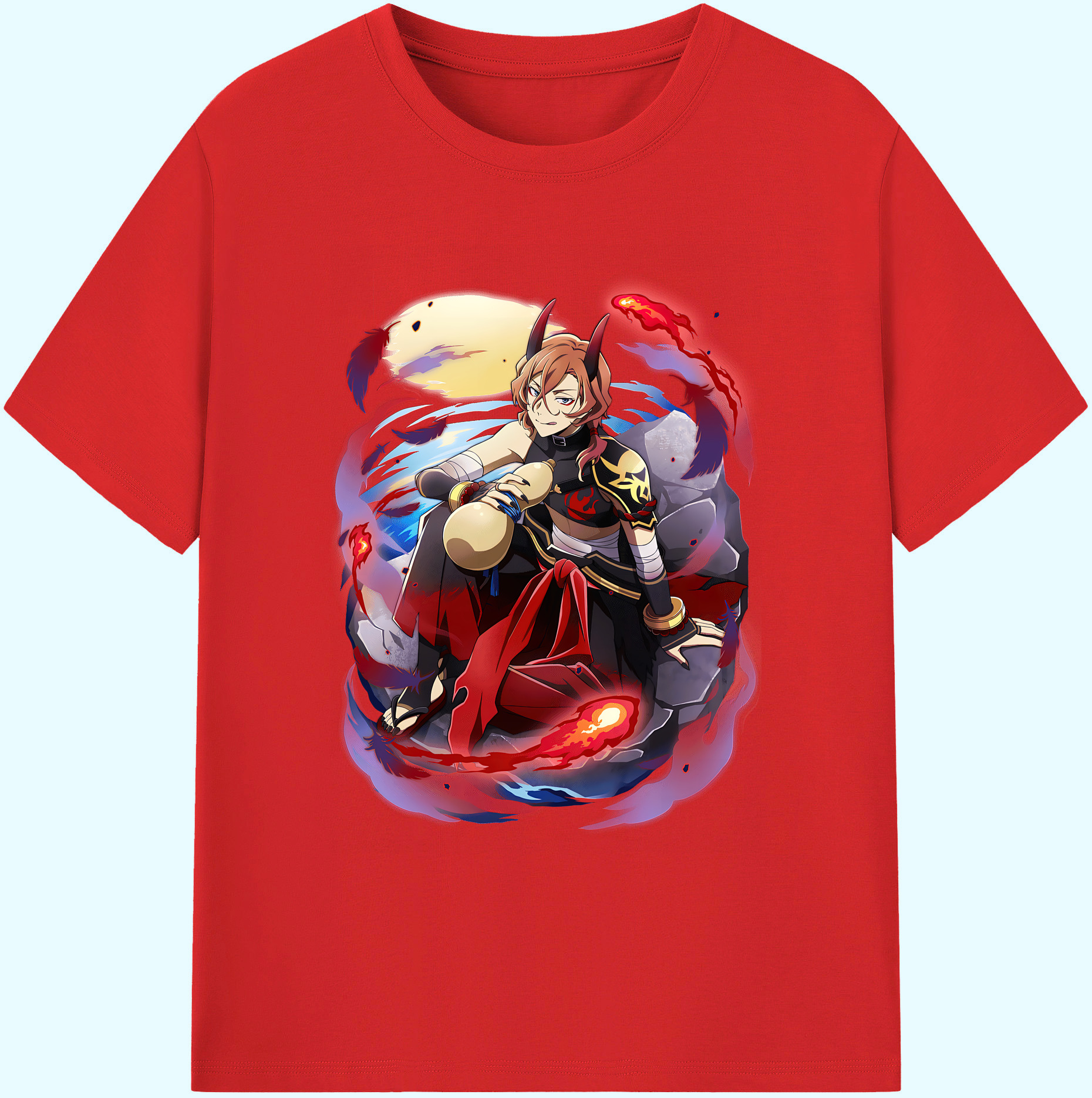 （画像用） 文豪ストレイドッグス Bungo Stray Dogs 綿100％ メンズ半袖Tシャツ｜肌触りやわらか＆通気性