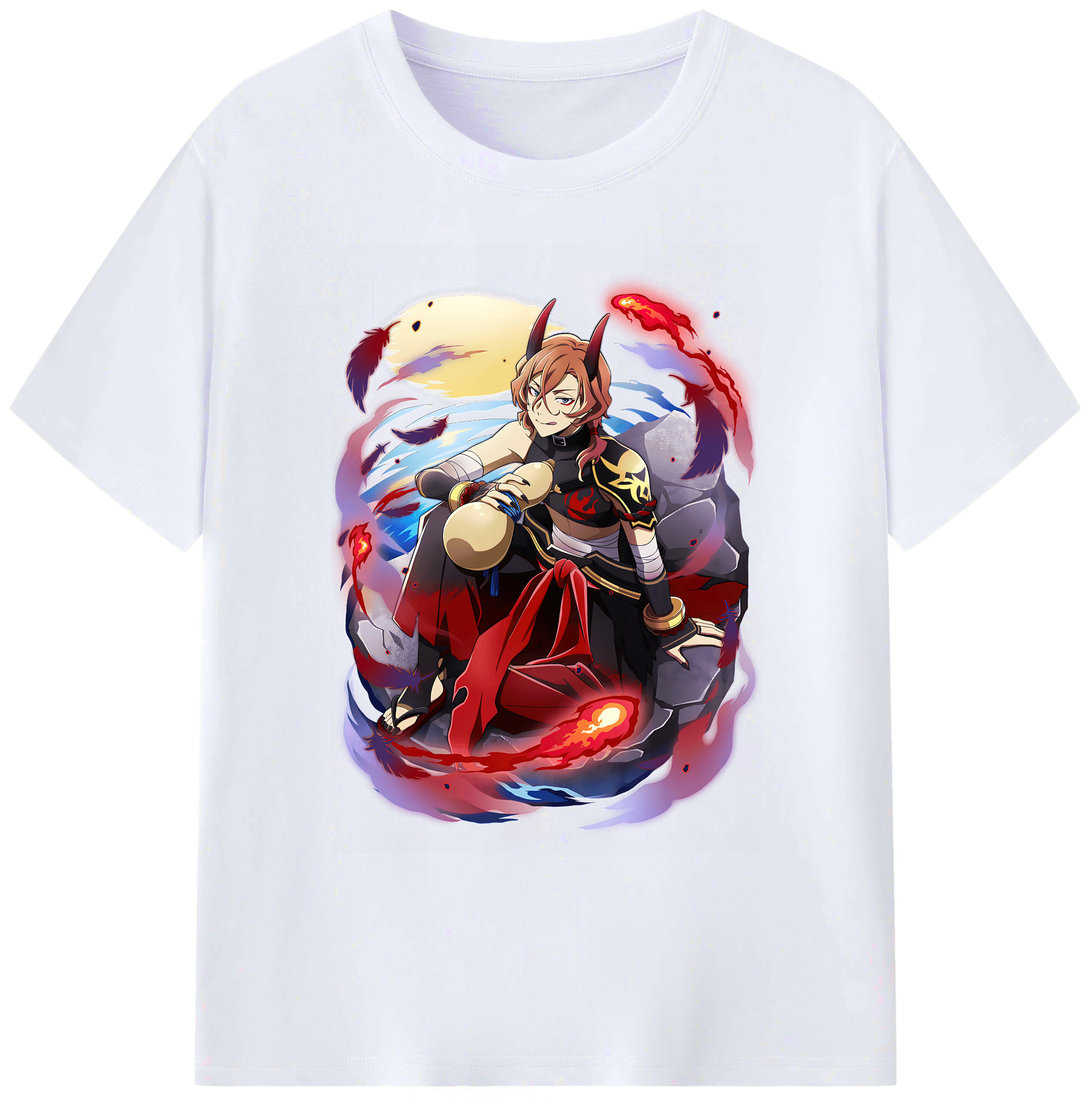 （画像用） 文豪ストレイドッグス Bungo Stray Dogs 綿100％ メンズ半袖Tシャツ｜肌触りやわらか＆通気性