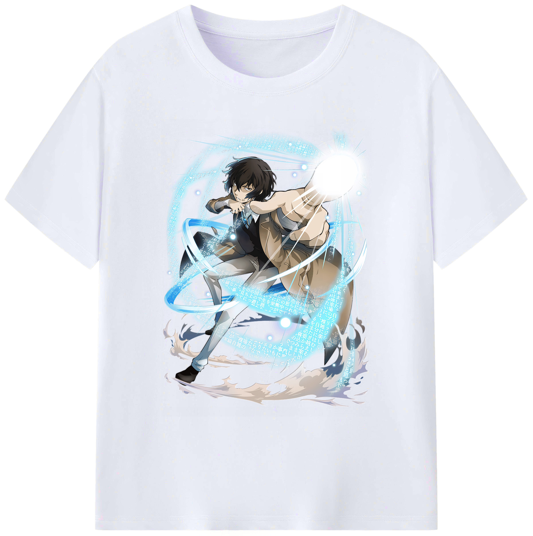 （画像用） 文豪ストレイドッグス Bungo Stray Dogs 綿100％ メンズ半袖Tシャツ｜肌触りやわらか＆通気性