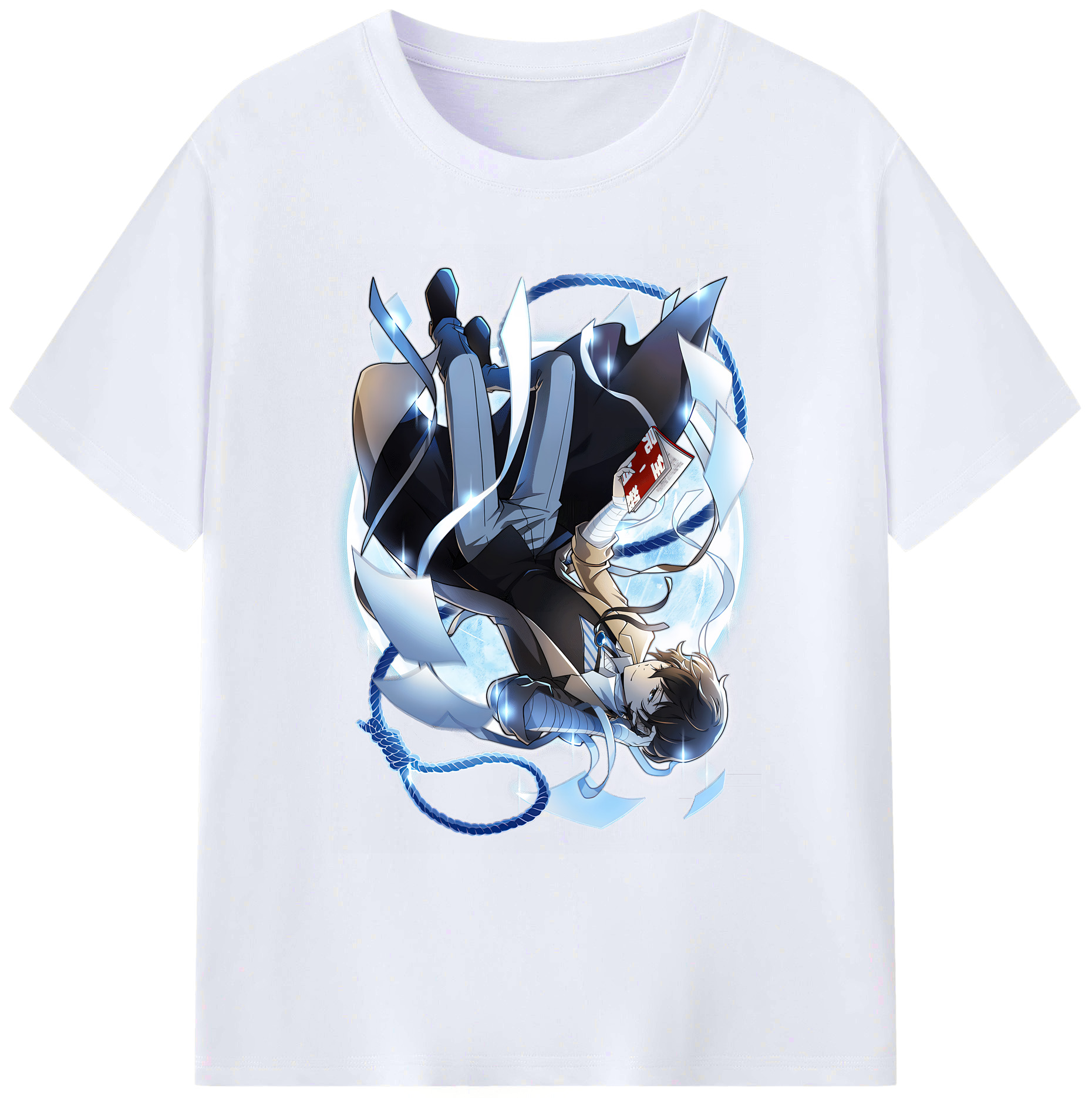 （画像用） 文豪ストレイドッグス Bungo Stray Dogs 綿100％ メンズ半袖Tシャツ｜肌触りやわらか＆通気性