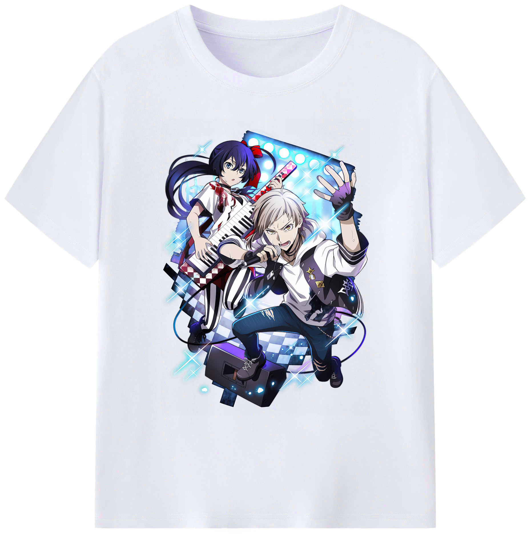 （画像用） 文豪ストレイドッグス Bungo Stray Dogs 綿100％ メンズ半袖Tシャツ｜肌触りやわらか＆通気性