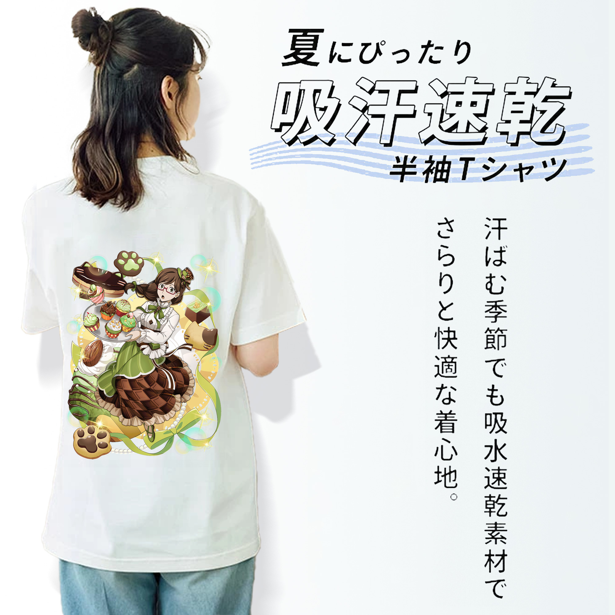 文豪ストレイドッグス Bungo Stray Dogs レディース半袖Tシャツ(バックプリント)