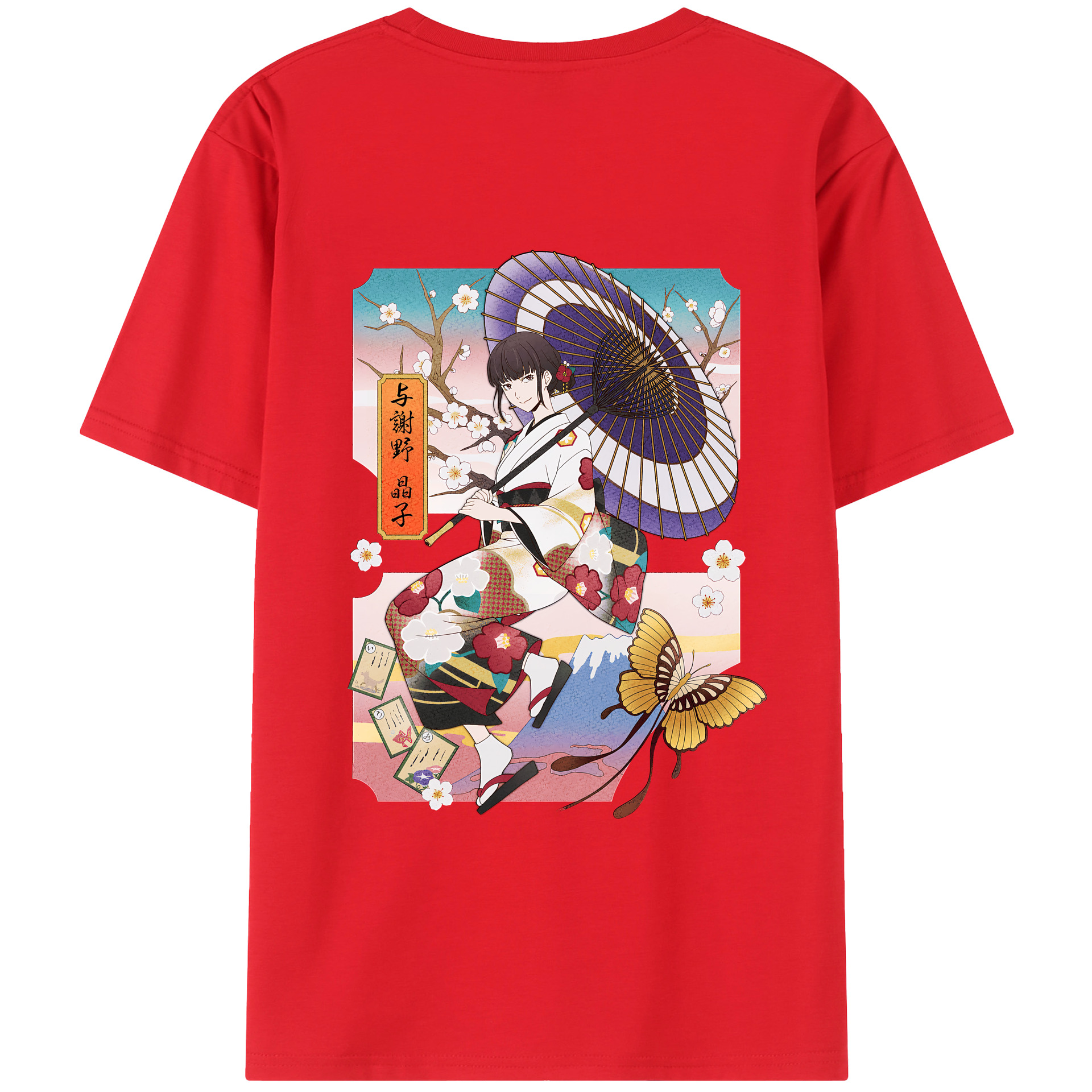 （画像用） 文豪ストレイドッグス Bungo Stray Dogs レディース半袖Tシャツ(バックプリント)