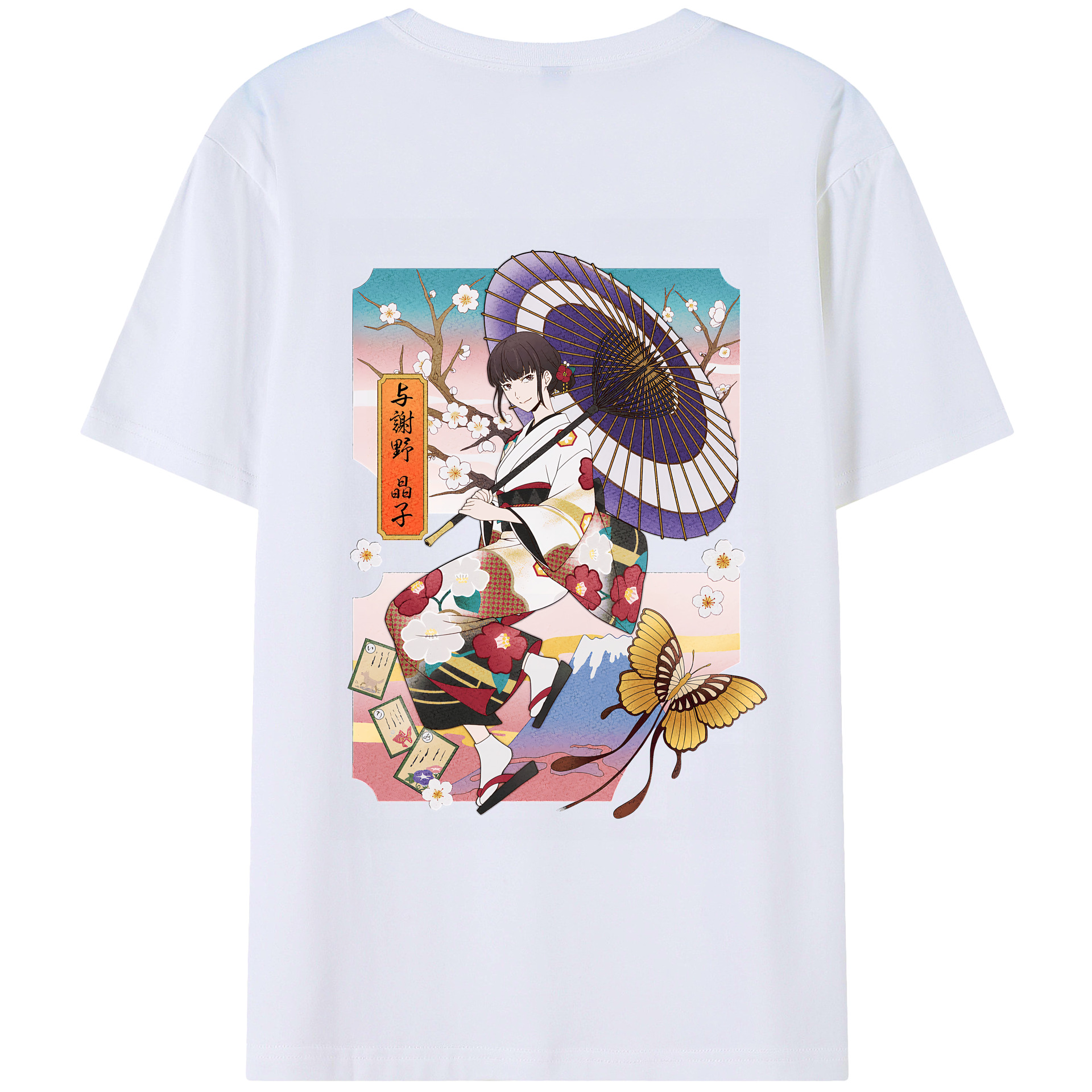 （画像用） 文豪ストレイドッグス Bungo Stray Dogs レディース半袖Tシャツ(バックプリント)