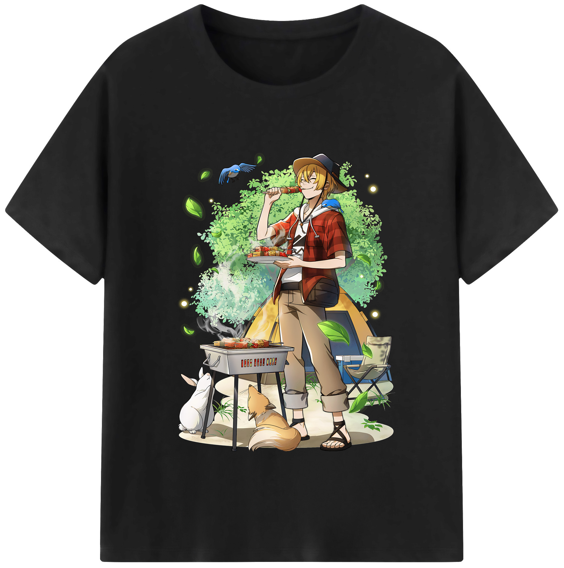 （画像用） 文豪ストレイドッグス Bungo Stray Dogs レディースカジュアルプリントTシャツ（綿100％）