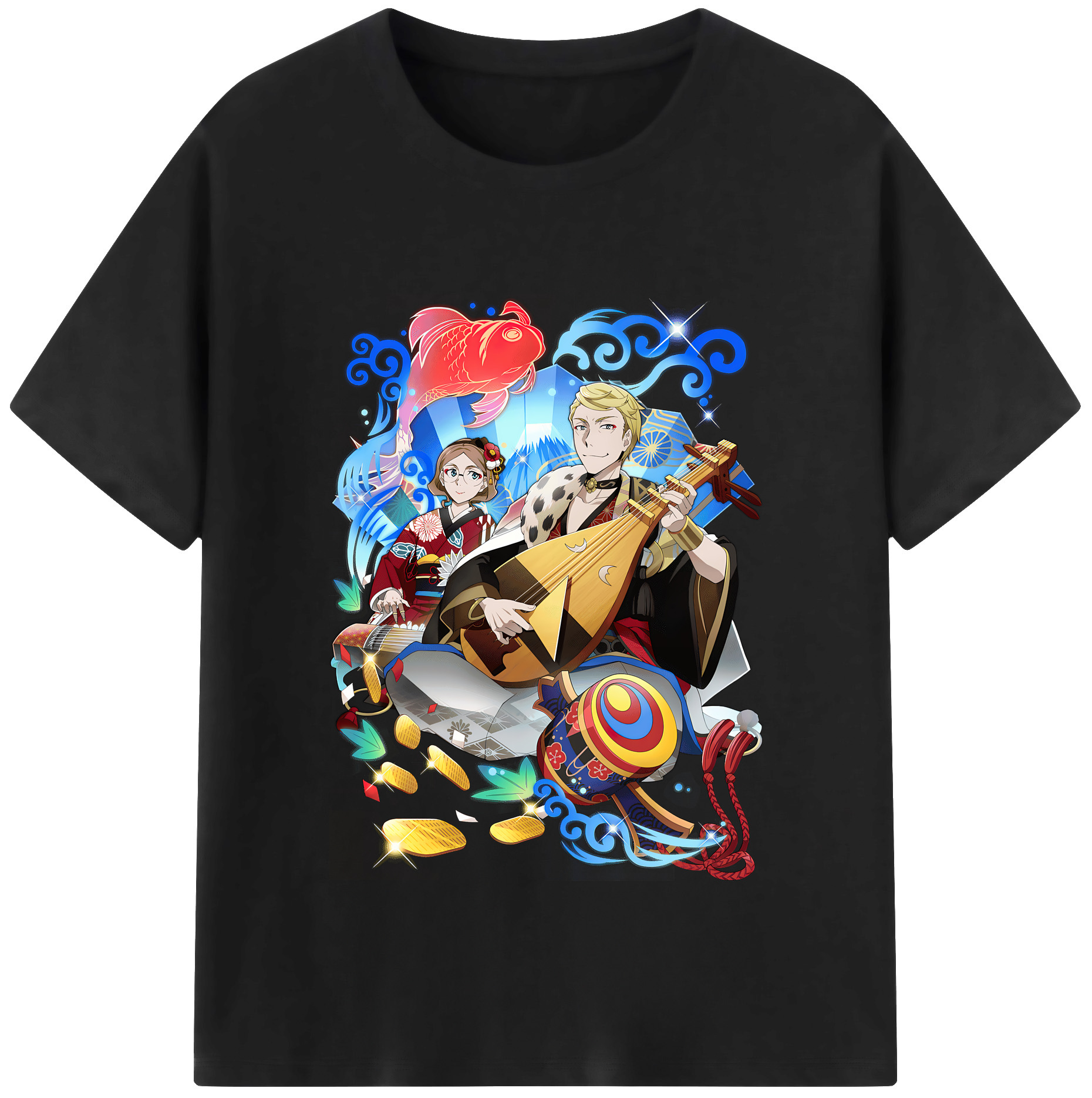 （画像用） 文豪ストレイドッグス Bungo Stray Dogs レディースカジュアルプリントTシャツ（綿100％）